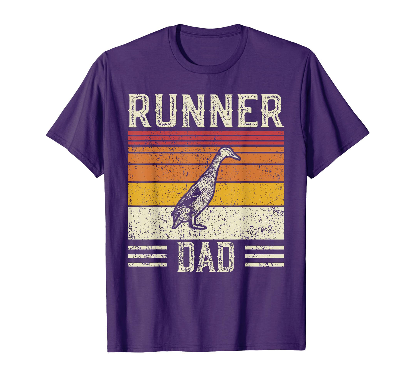 Best Duck Dad Men - Vintage Runner Duck T-Shirt