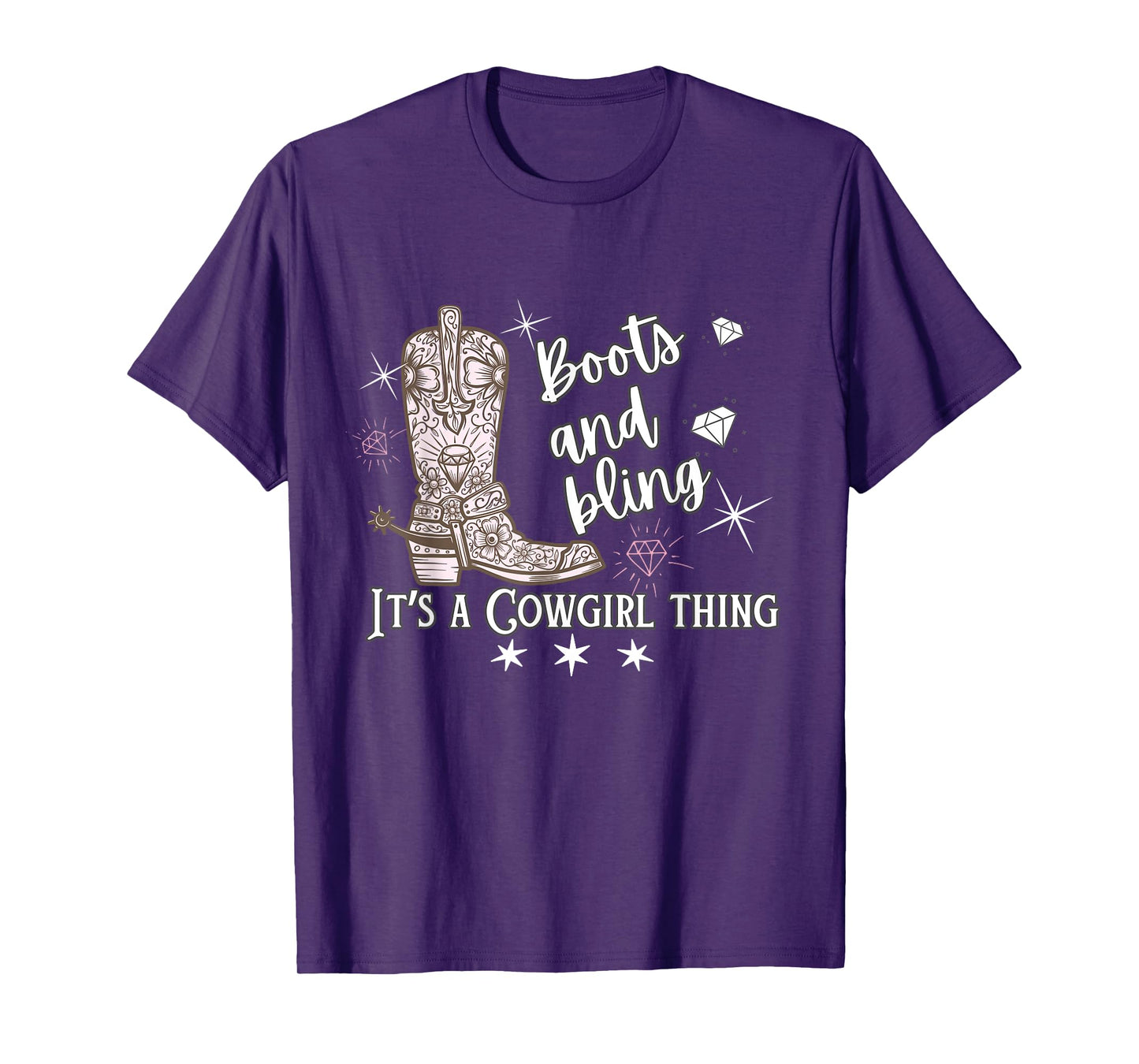 Cowgirl Boots & Bling Its A Cowgirl Thing Country Horse Show T-Shirt