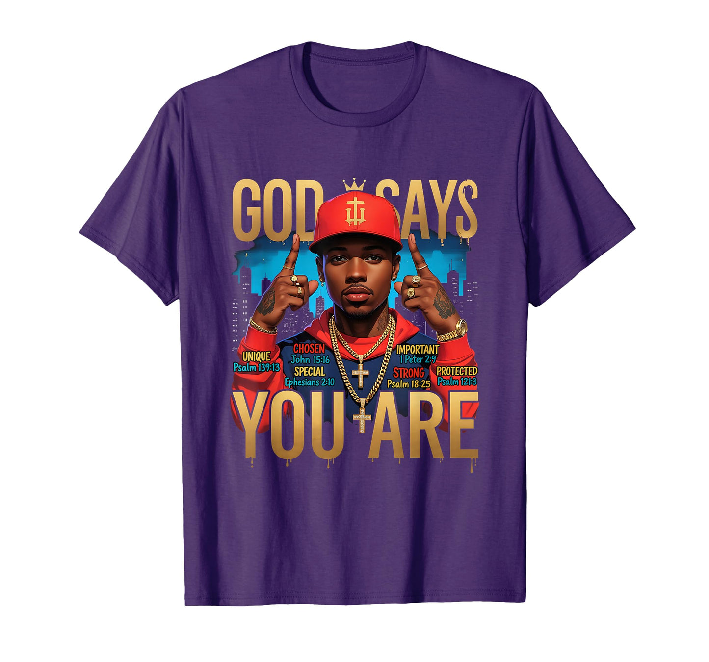 God Says Black Man African American You are Juneteenth T-Shirt