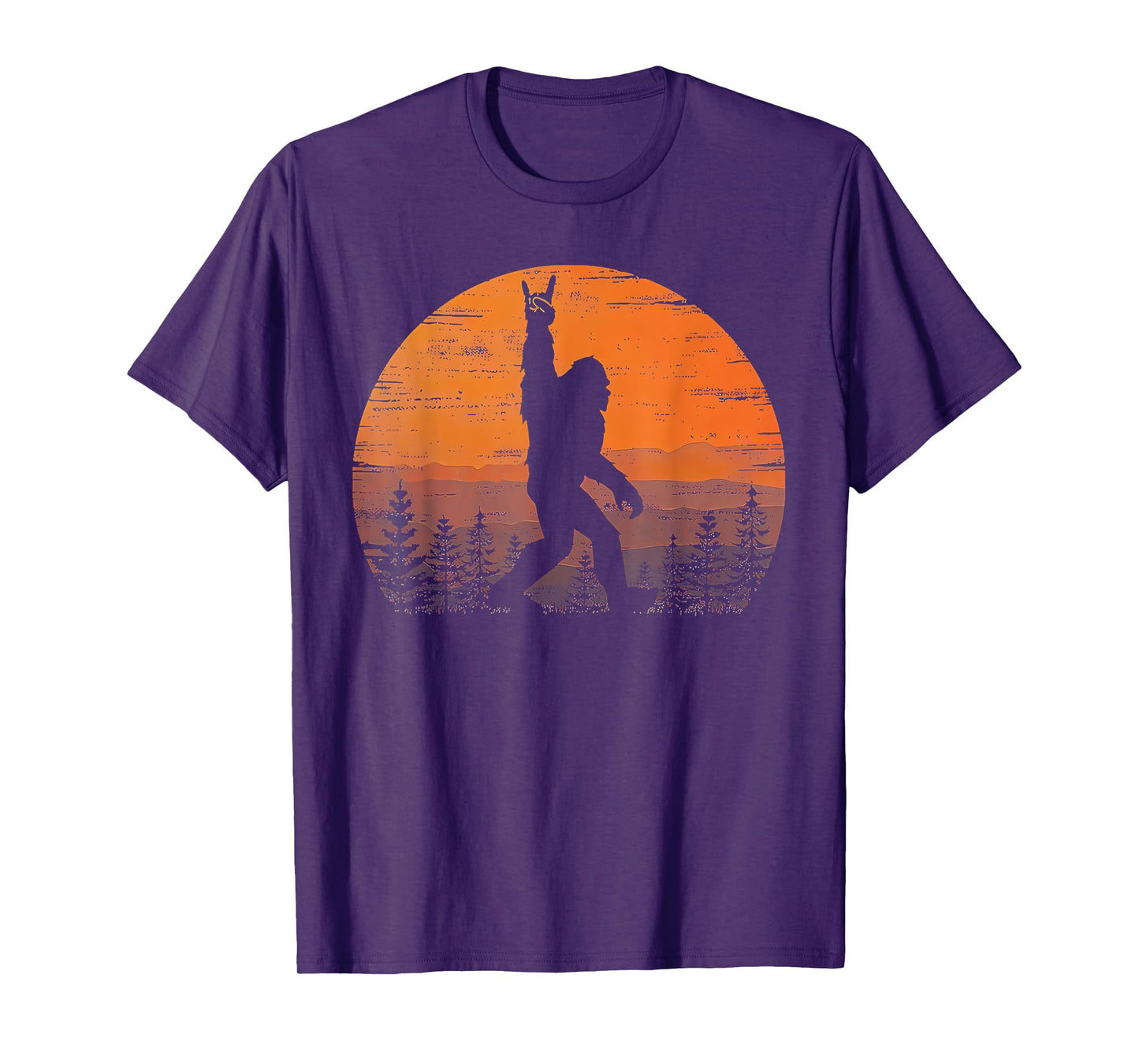 Bigfoot Moon Graphic Night Forest! Cool Sasquatch Men Women T-Shirt