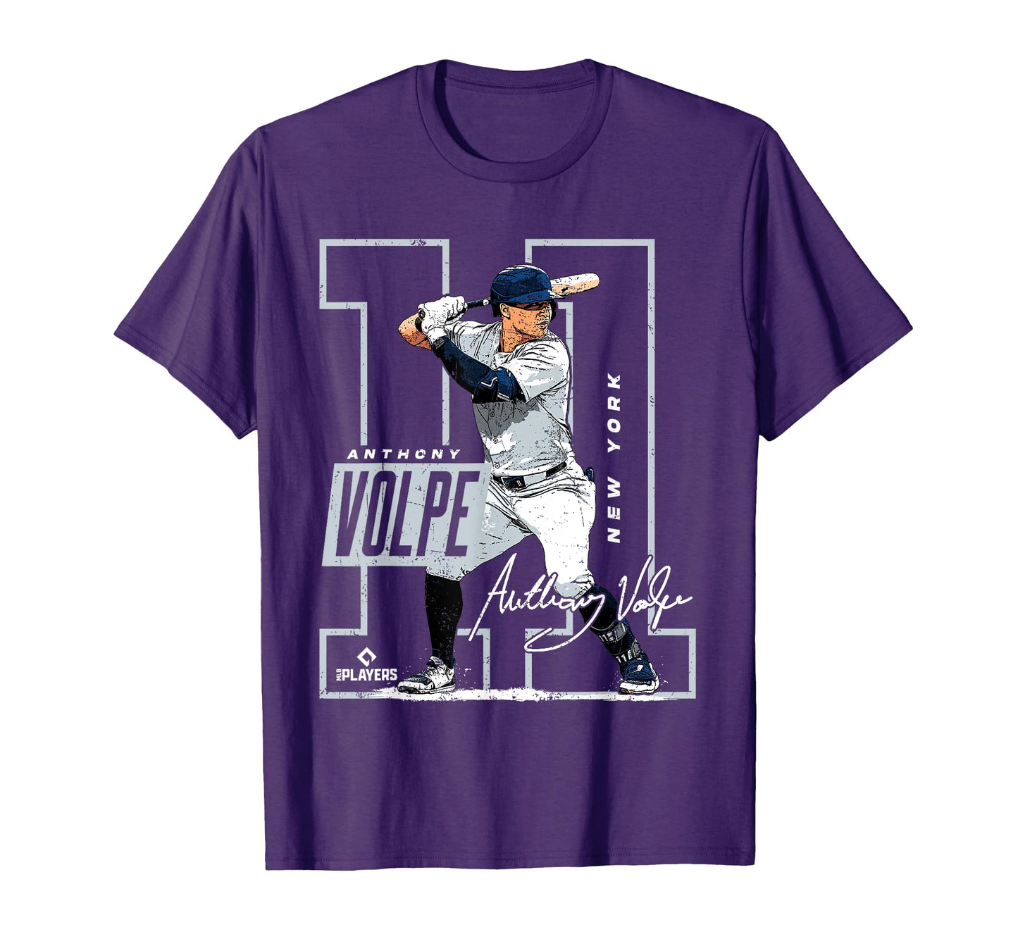 Anthony Volpe | New York Y MLB Baseball Players | MLBAVO202M T-Shirt