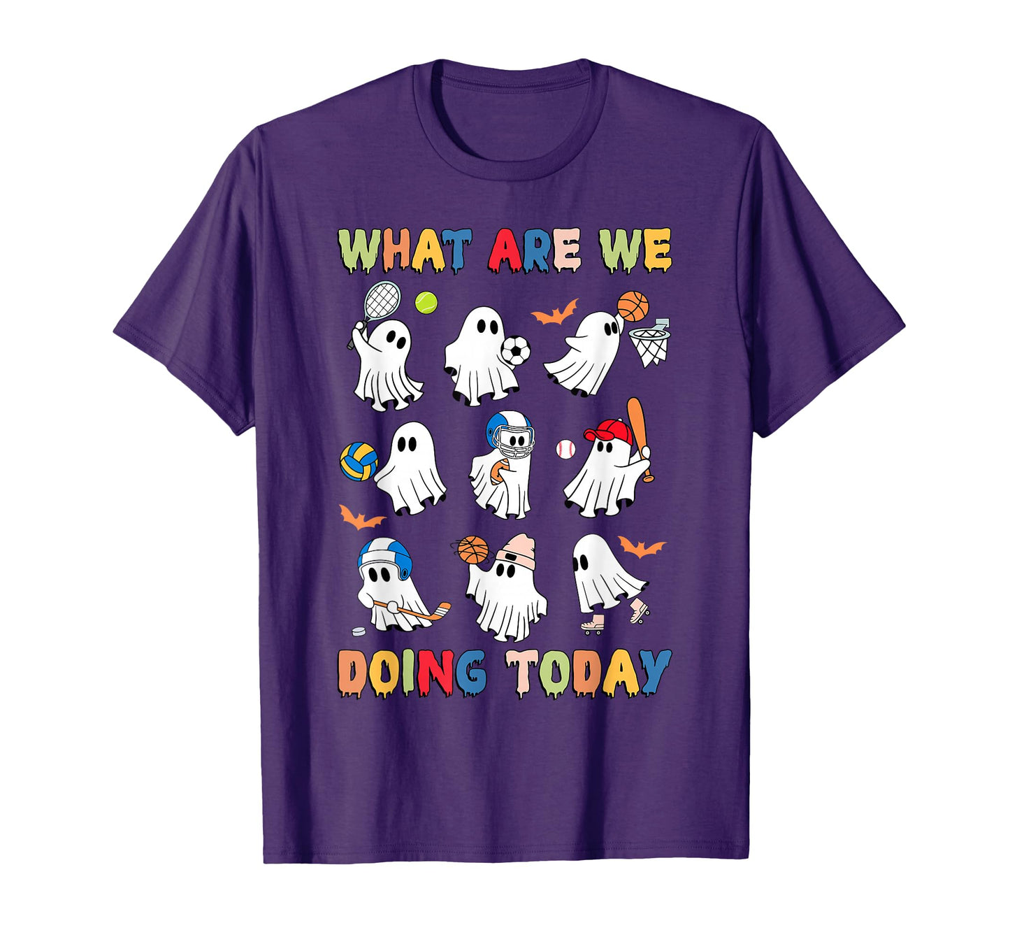 What are We Doing Today Ghost PE Teacher Team Halloween T-Shirt