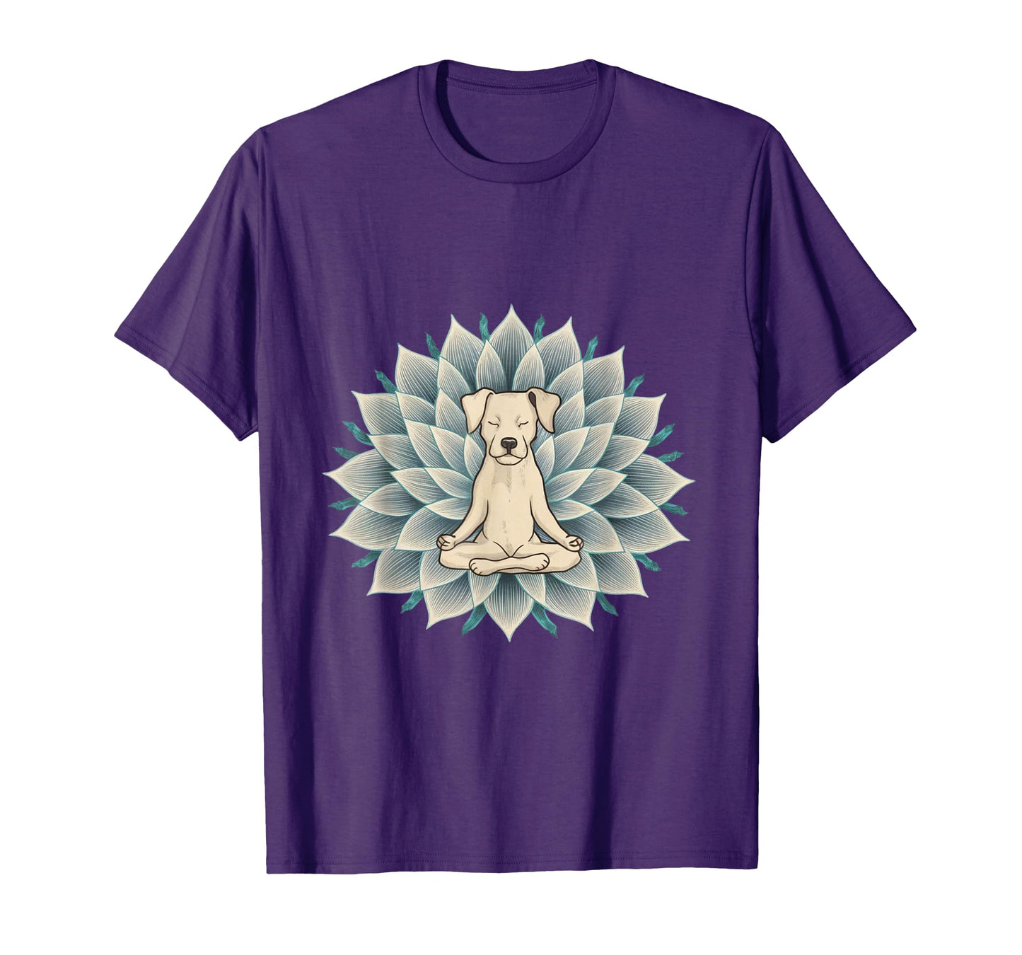 Buddha Yoga Dog Shirt Meditation Lotus Flower T-Shirt T-Shirt for Men Women