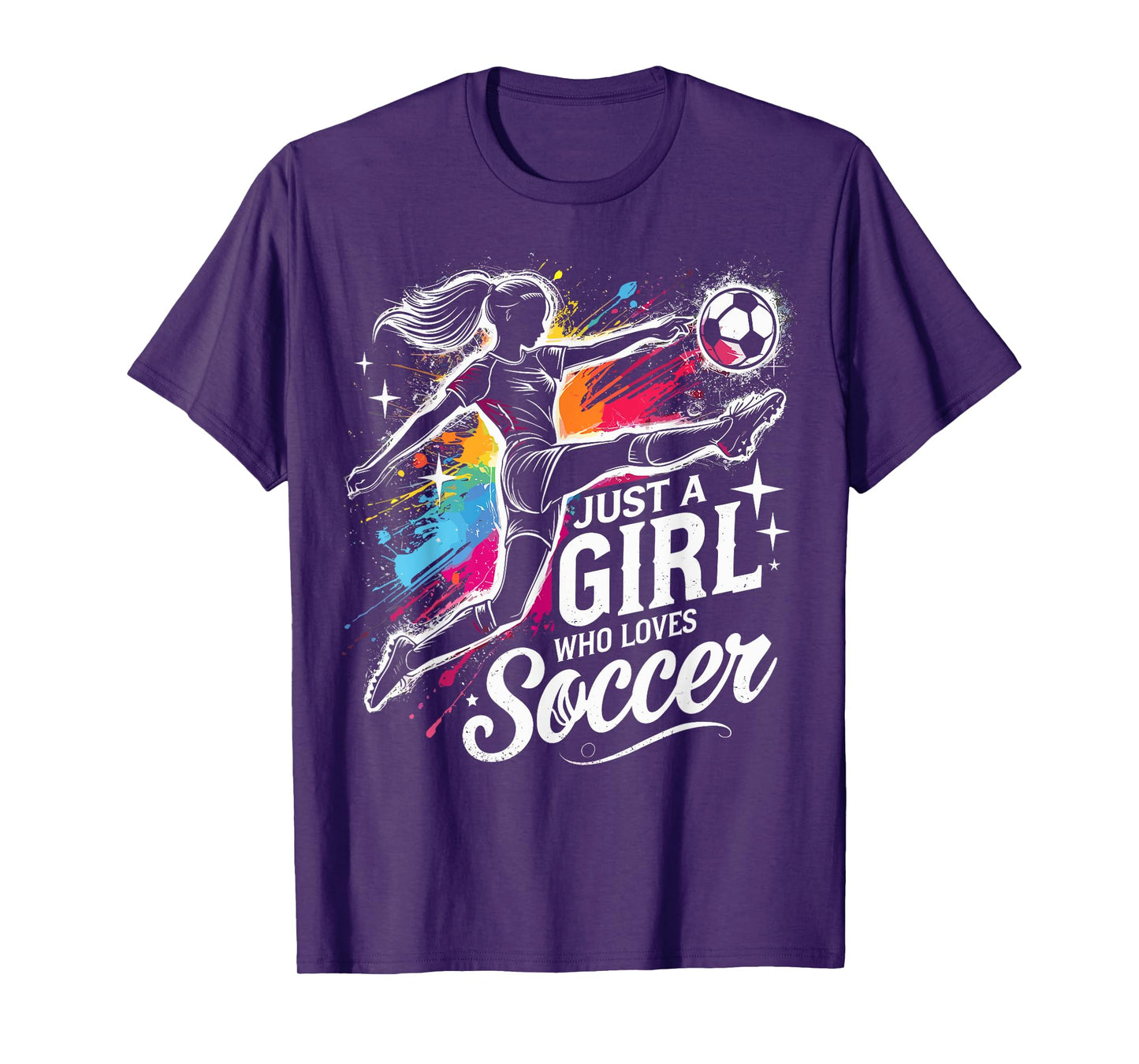 Football Lover Just A Girl Who Loves Soccer T-Shirt