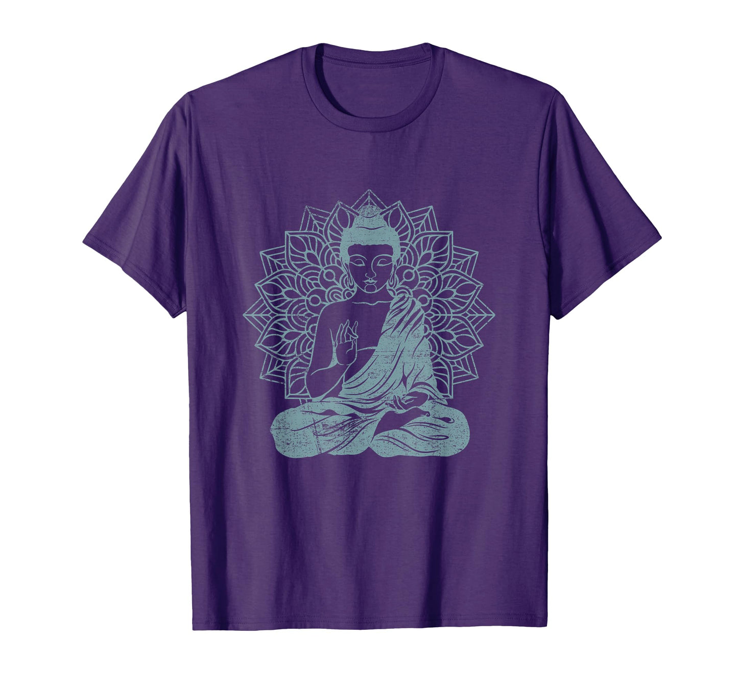 Buddha Blue Buddhism Zen Buddhist Spiritual Meditation Yoga T-Shirt