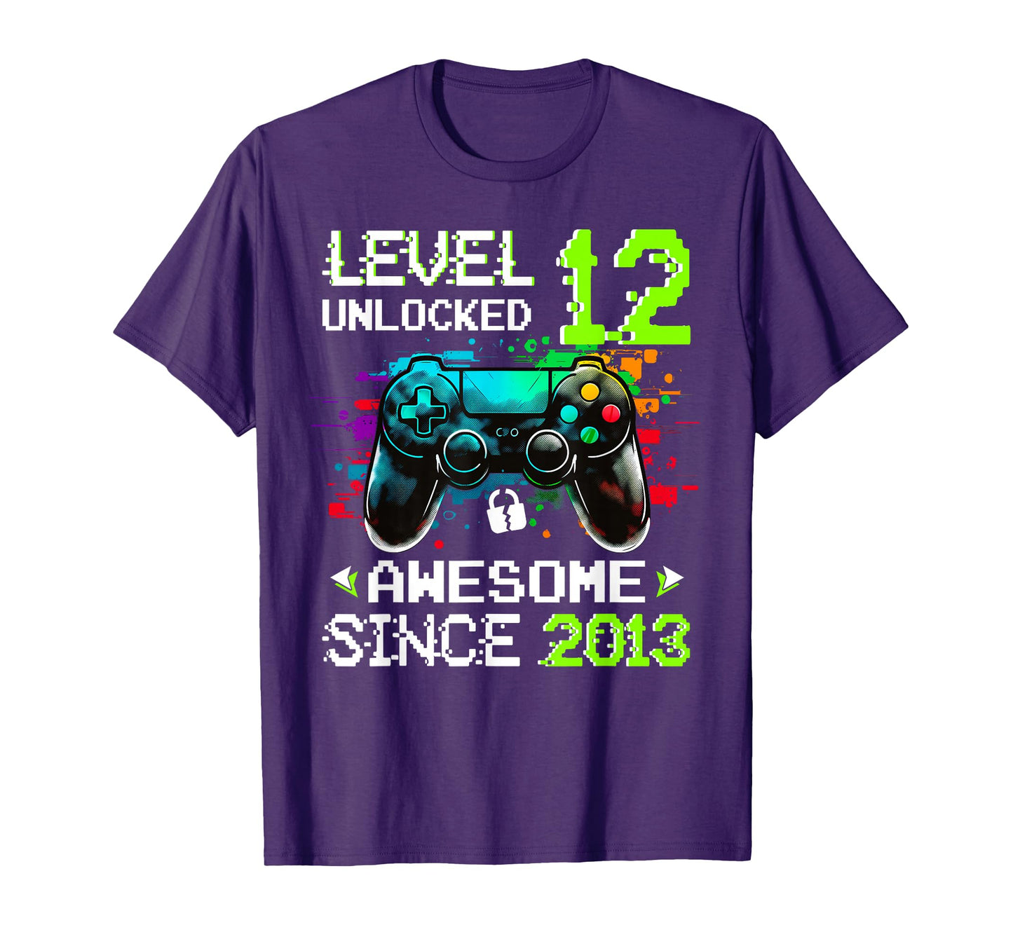 Boy Level 12 Unlocked Video Game 12th Birthday T-Shirt