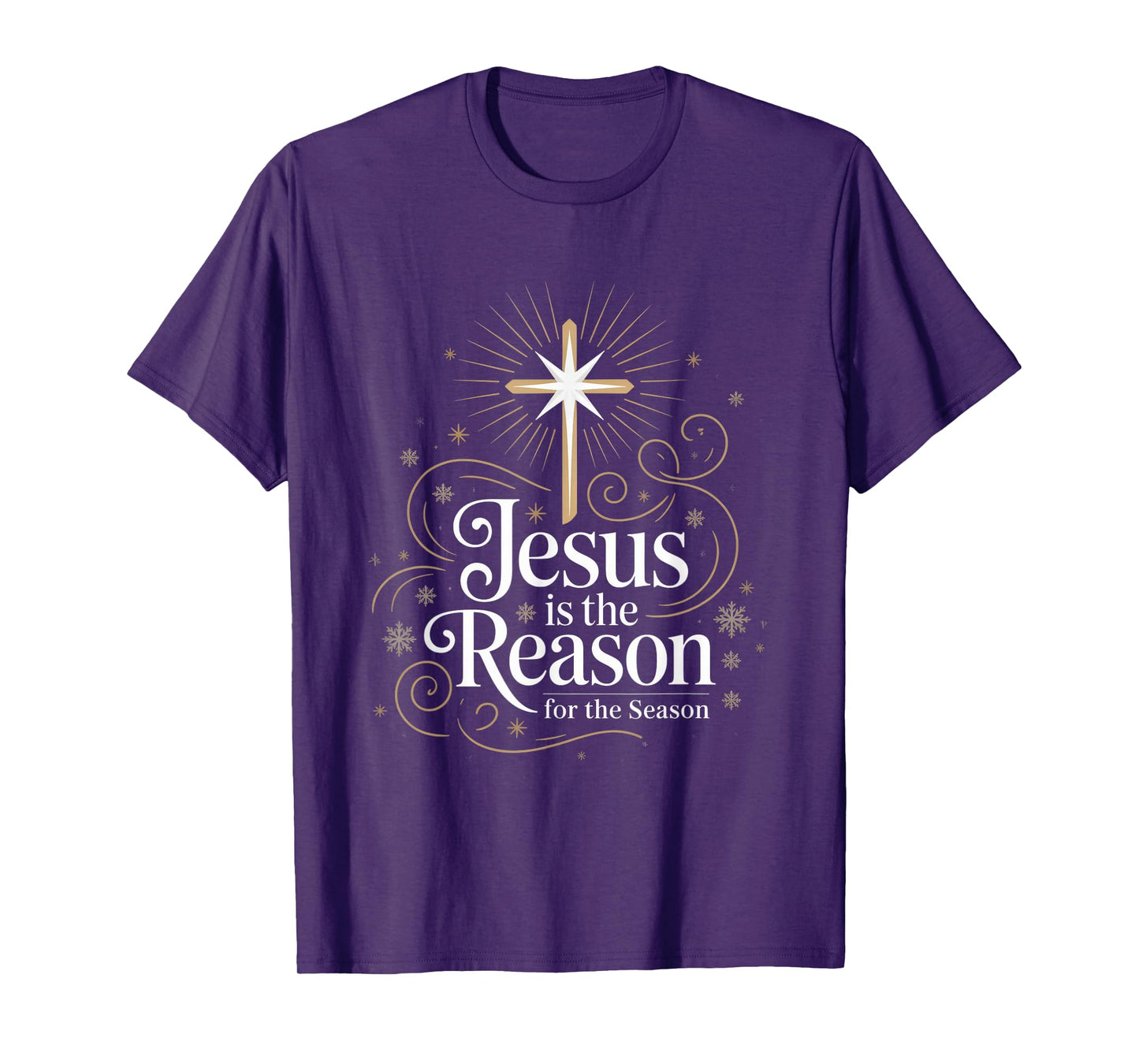 Jesus is The Reason for The Season Christian Christmas T-Shirt