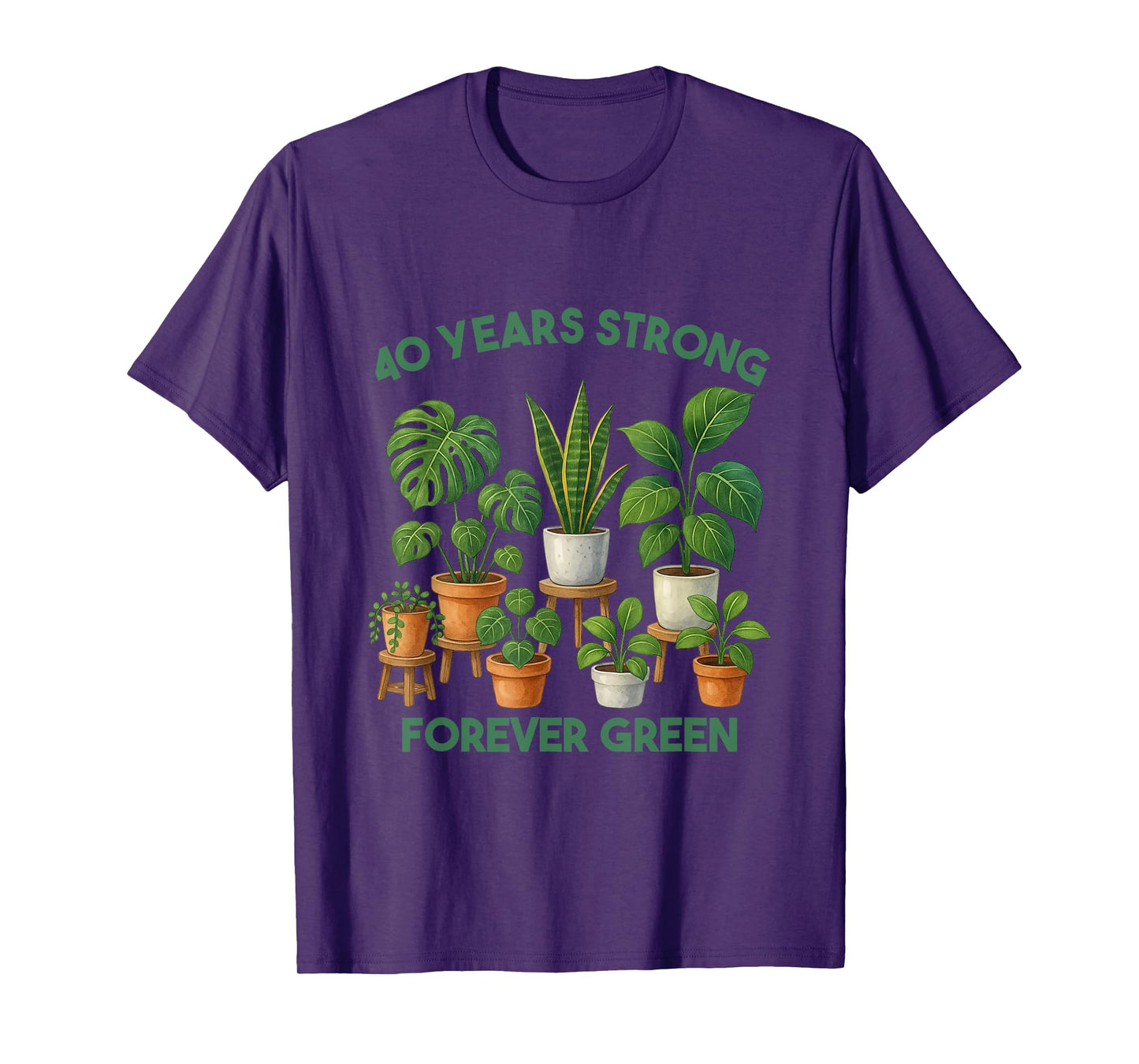 Gardening 40th Years Birthday Nature Plant Lover Men Women T-Shirt
