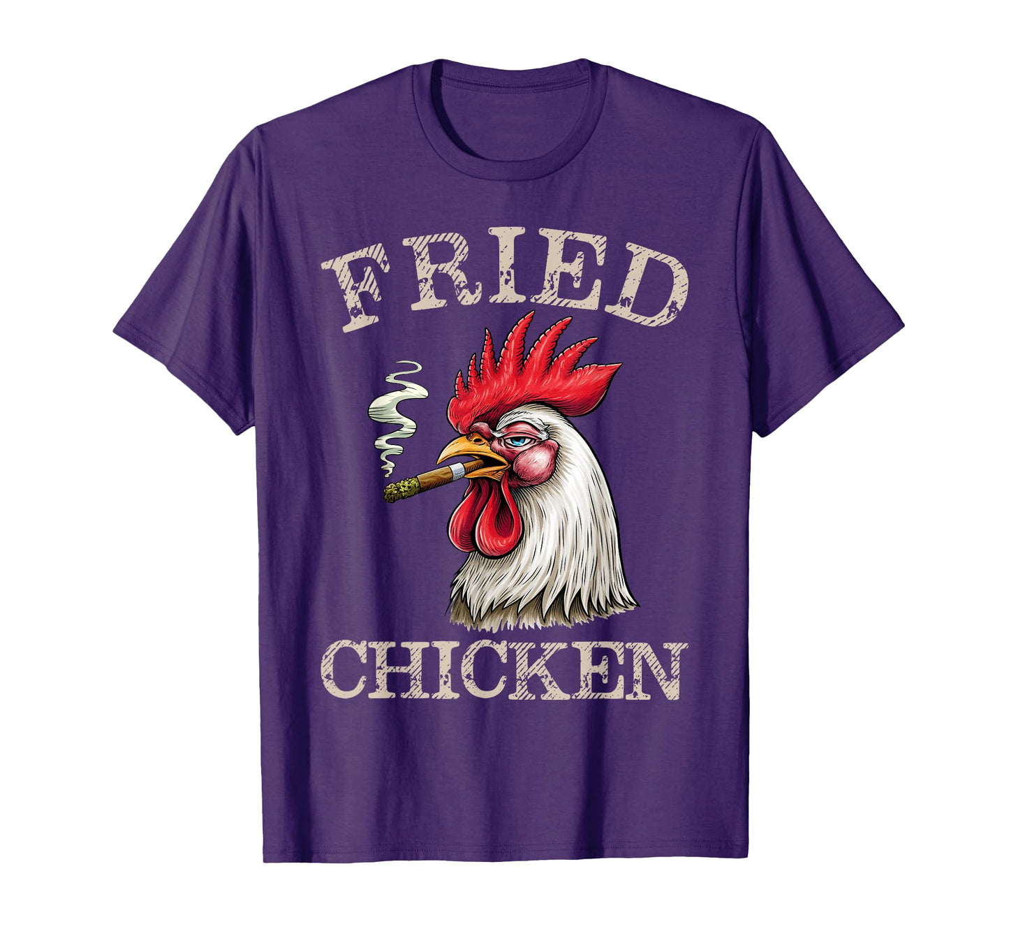 Fried Smoking Chicken 420 Marijuana Graphic Weed Men Women T-Shirt