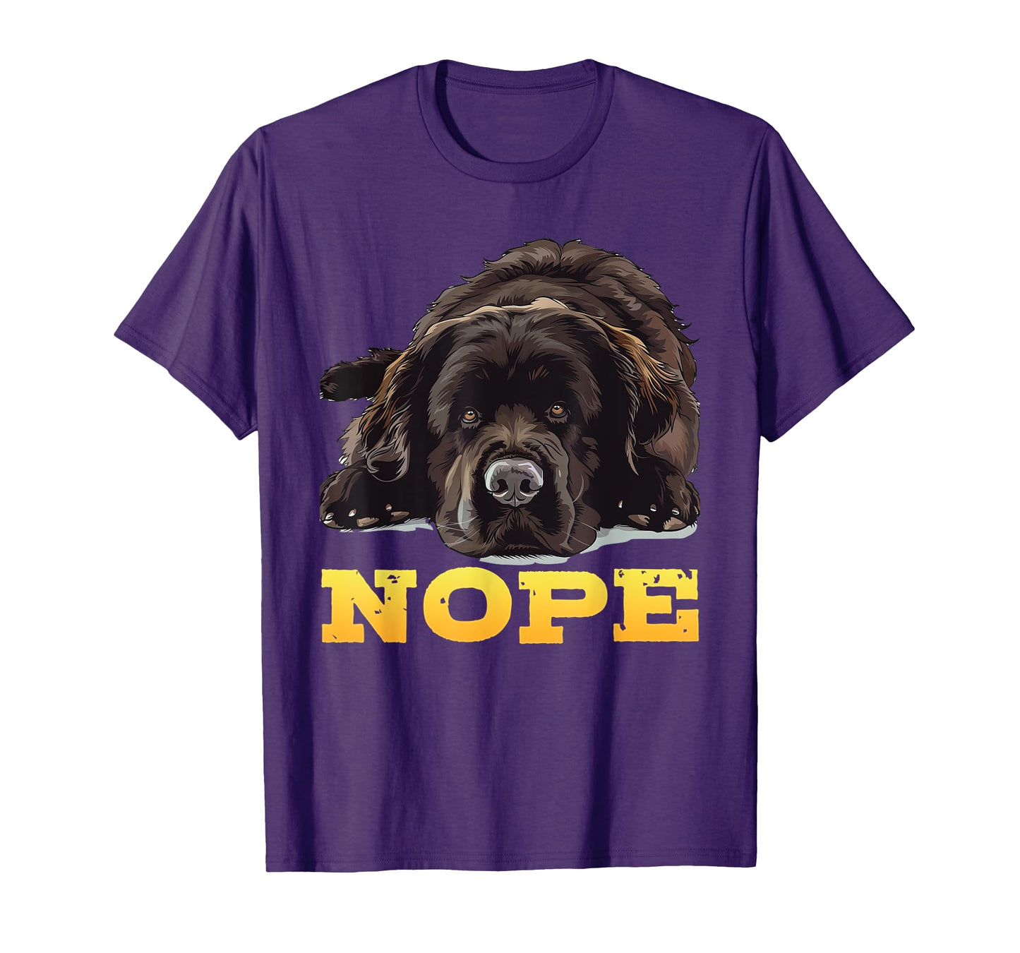 Newfoundland NOPE Stubborn Newfie Funny Dog Owners T-Shirt for Men Women