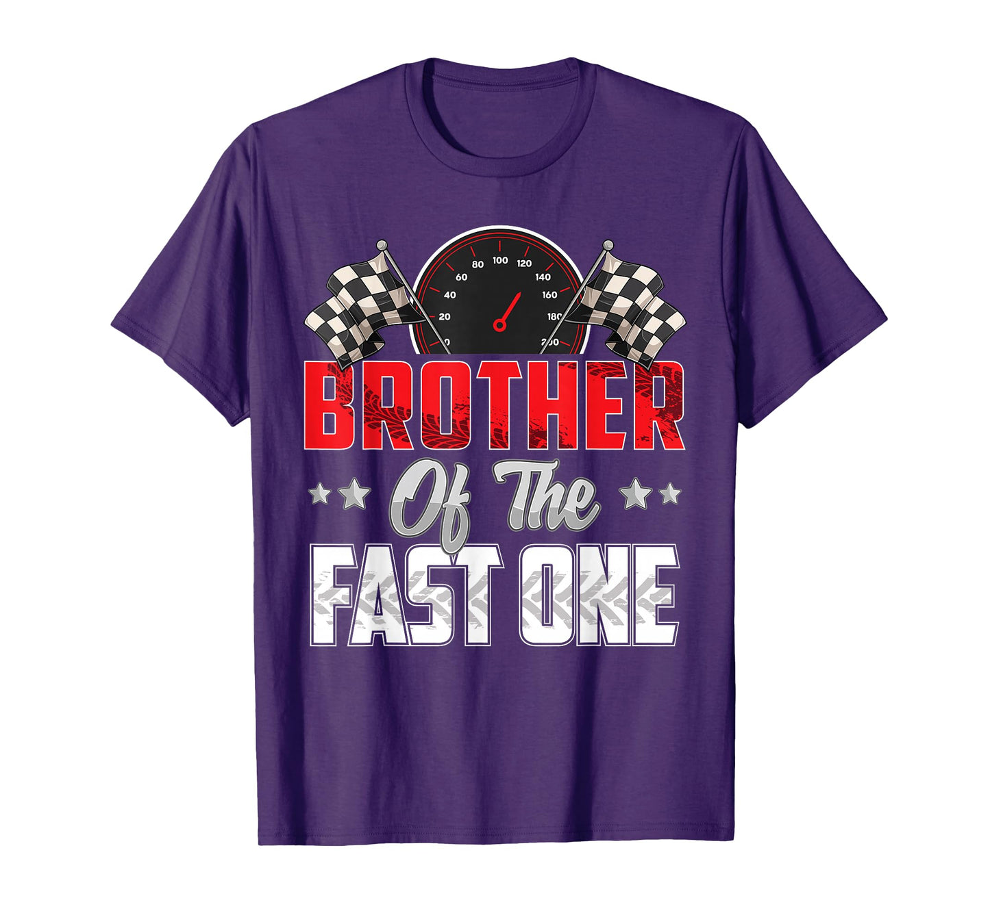 1 year old racing car fast one birthday 1st Family Brother T-Shirt