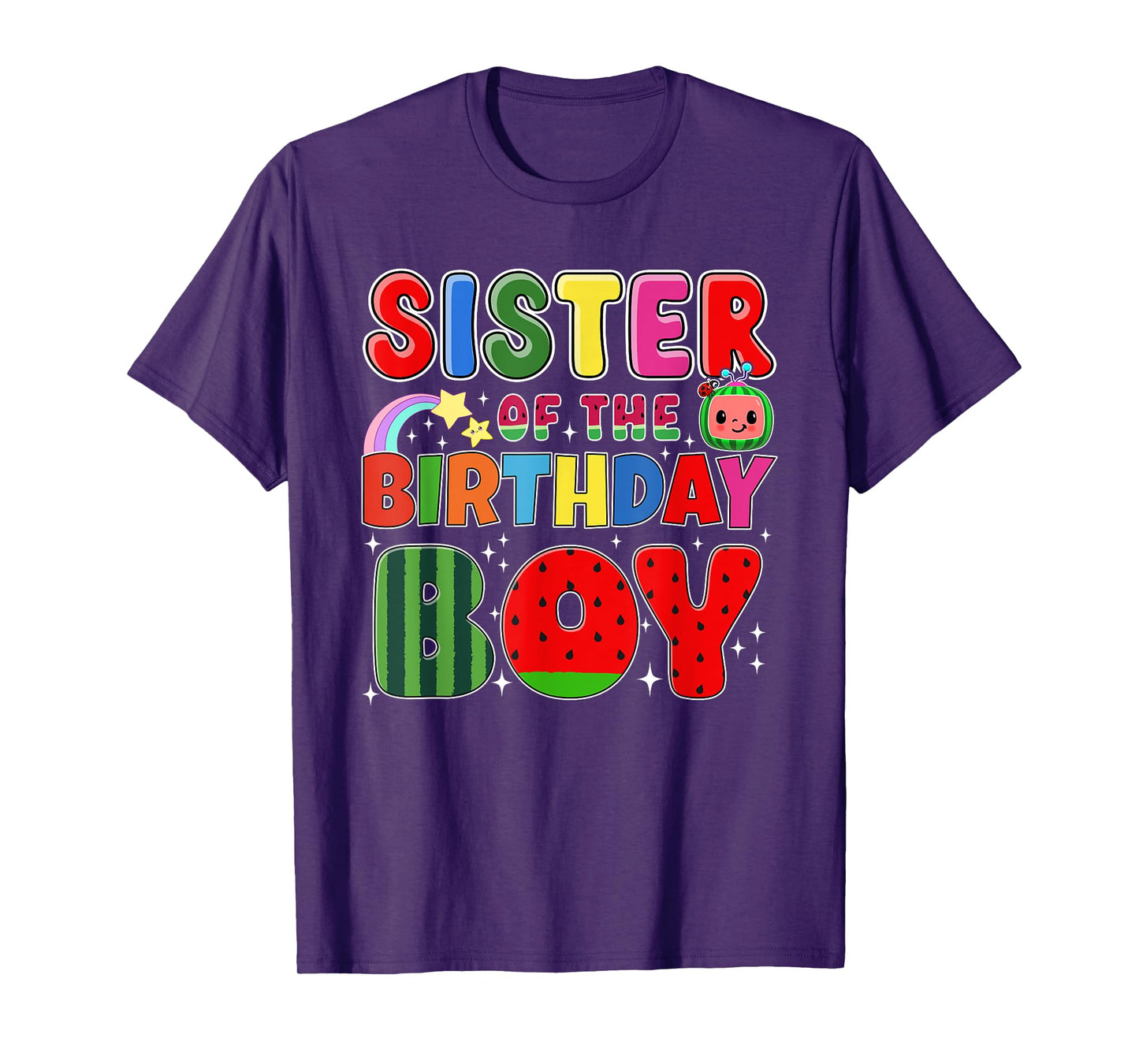 Sister of The Birthday Boy Melon Family Matching Funny T-Shirt
