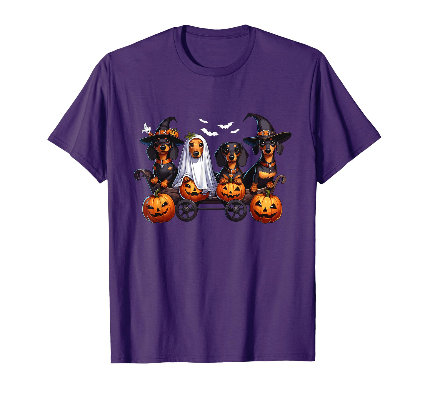 Dachshund Happy Halloweiner Funny Halloween Dogs Lover T-Shirt