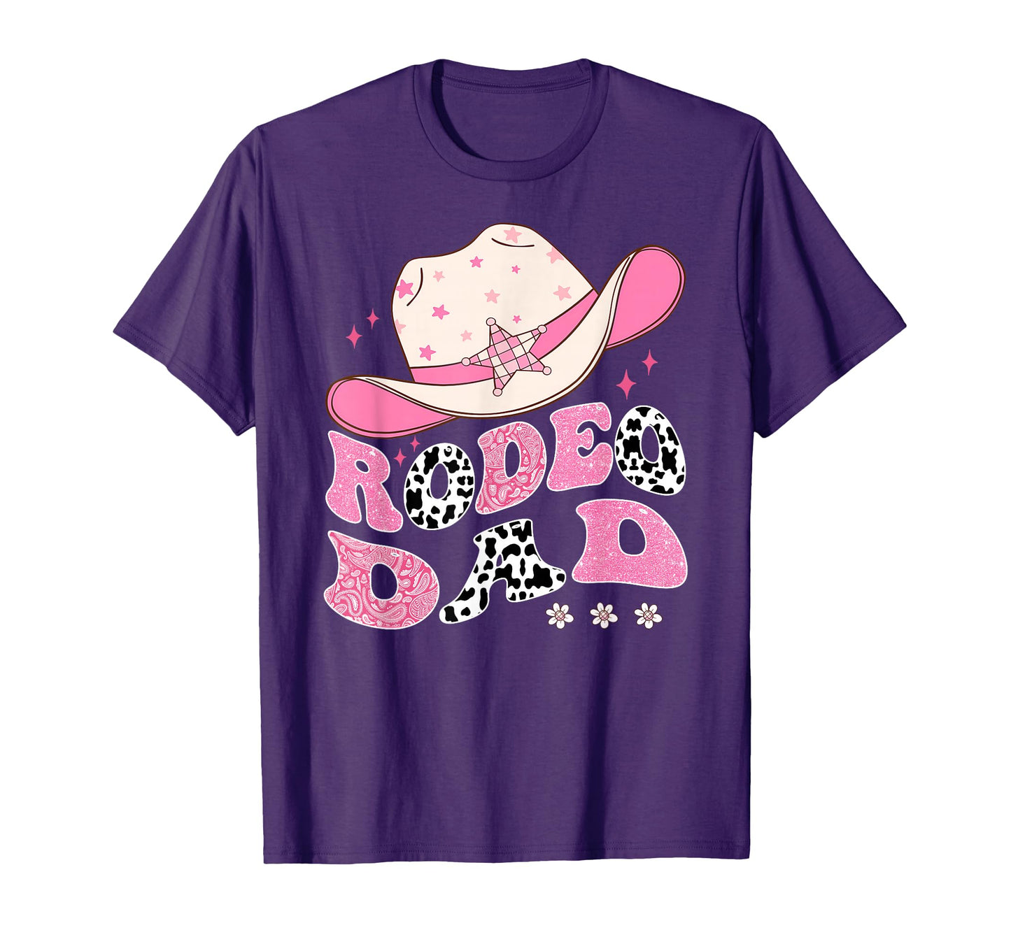 Rodeo Dad Pink CowGirl 1St Birthday Family Matching T-Shirt