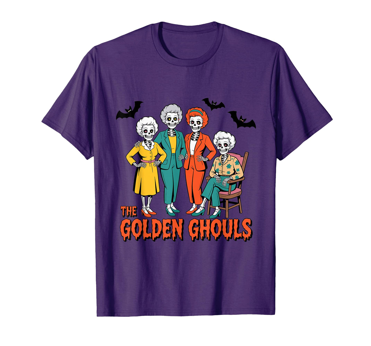 The Golden Ghouls Funny Halloween T-Shirt
