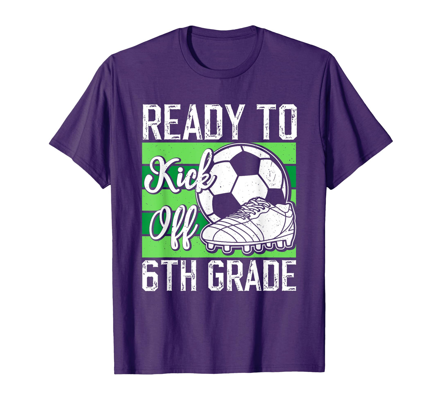 Funny Back To School First day Of 6th Grade Soccer Boys T-Shirt