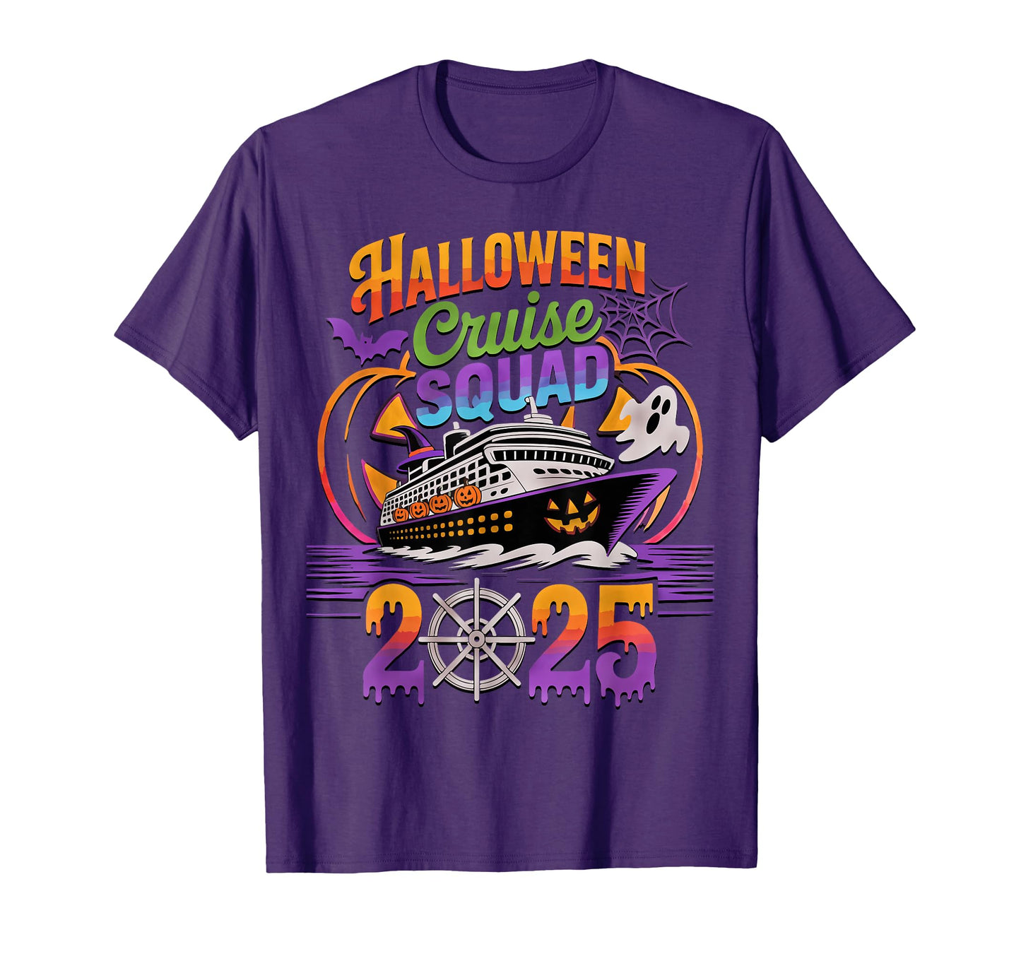 Halloween Cruise Squad 2025 Matching Cruising Crew Vacation T-Shirt
