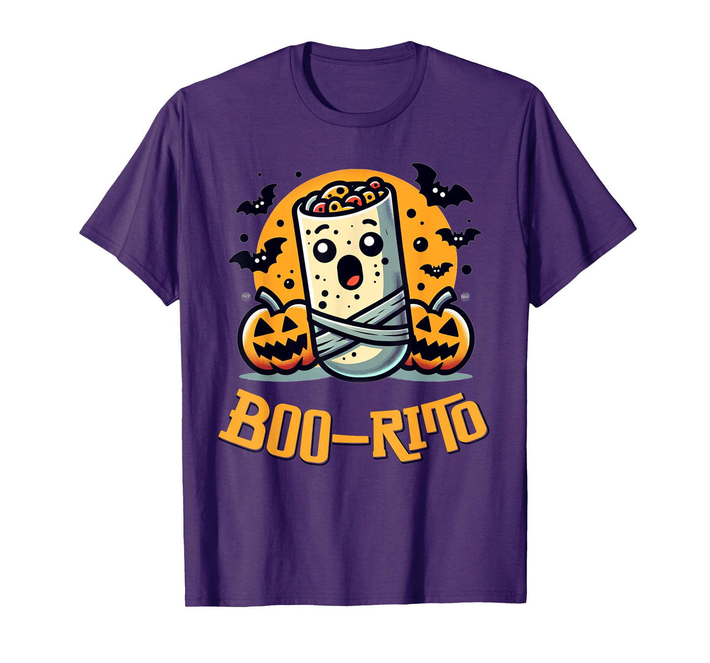 Boo-Rito Funny Mexican Burrito Halloween Costume T-Shirt