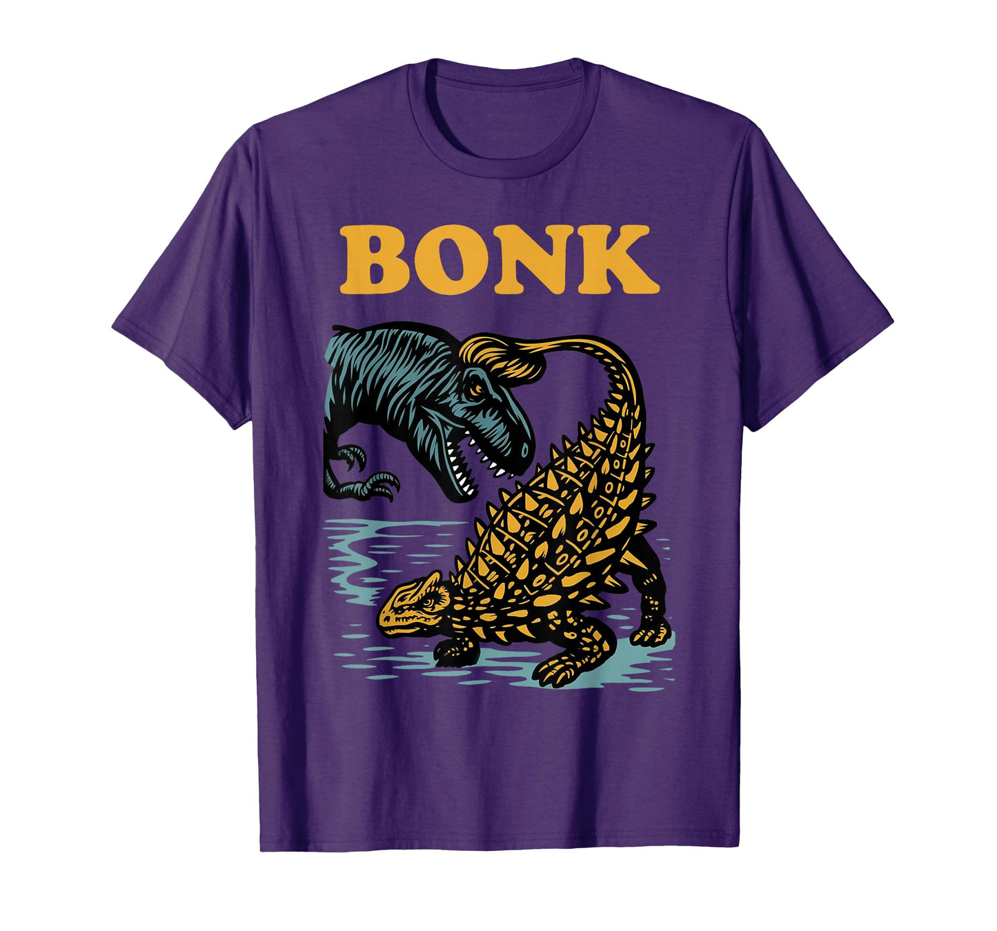 Bonk Dinosaur Funny Prehistoric Humor Design T-Shirt