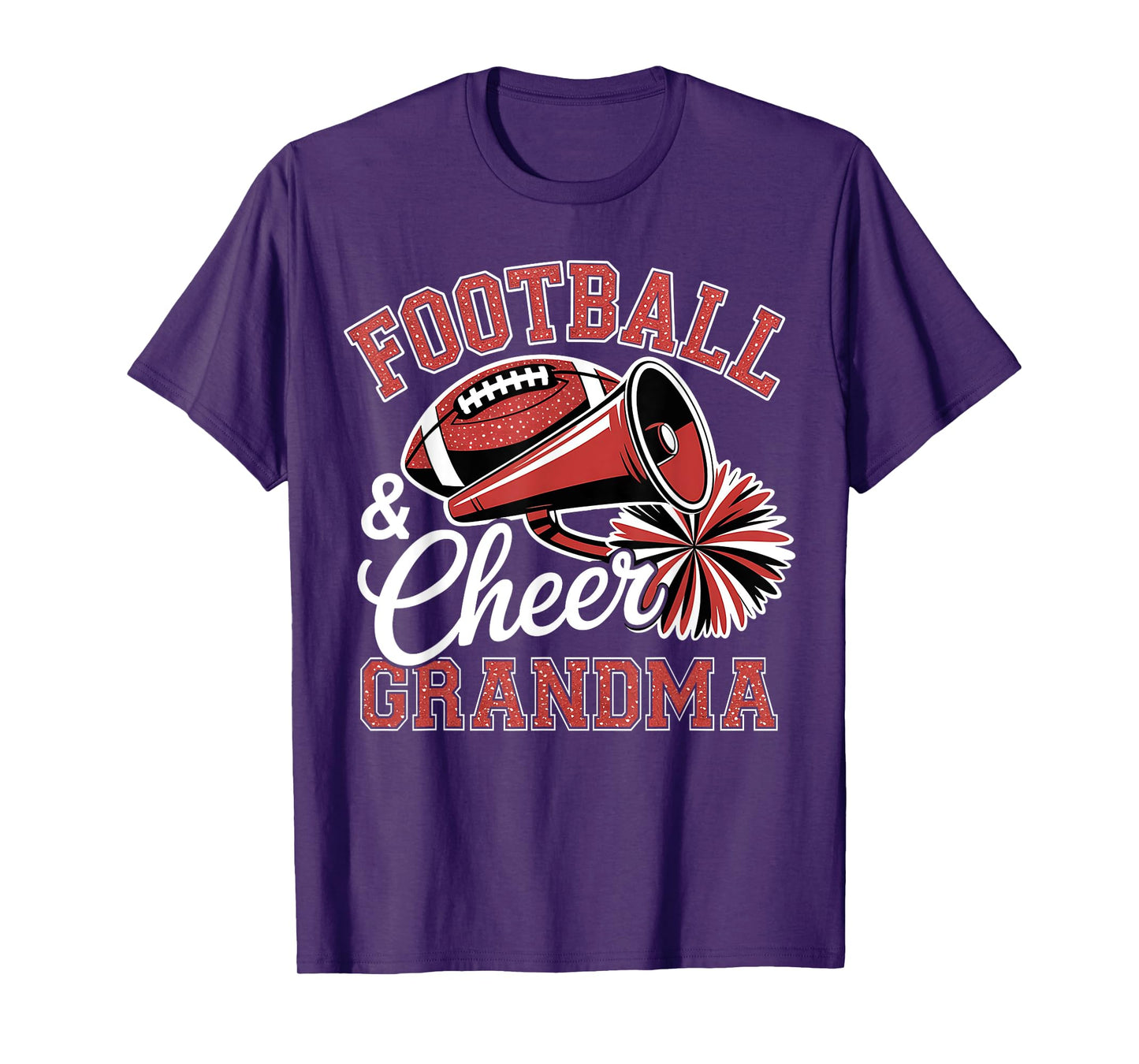 Football Cheer Grandma for Women Men Vintage Cheerleader T-Shirt