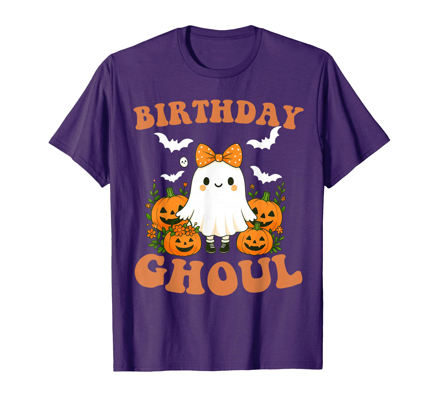 Birthday Ghoul Funny Spooky Ghost Halloween Birthday Girl T-Shirt