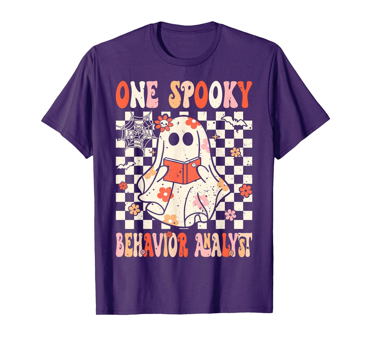 Groovy Boo Behavior Analyst Crew Ghost Women Halloween T-Shirt