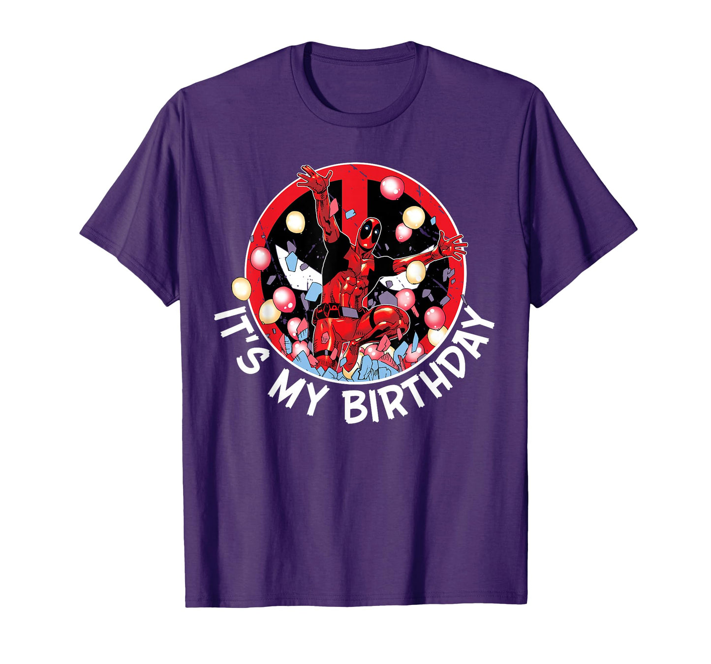 Marvel Super Heroes Deadpool It's My Birthday Party Crash T-Shirt
