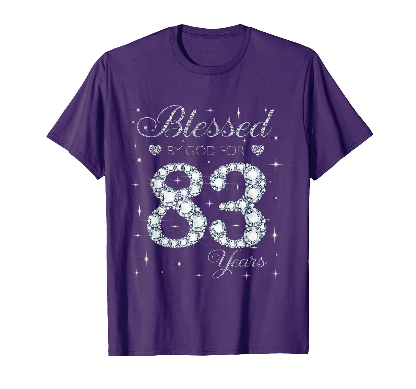 Blessed by God For 83 Years Old 83rd Birthday Gift For Women T-Shirt