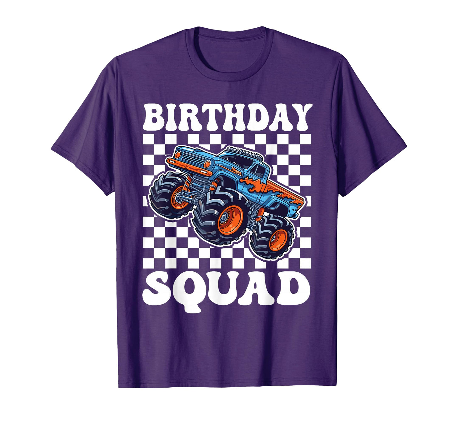 Monster Truck for Toddlers - Birthday Squad Monster Truck T-Shirt