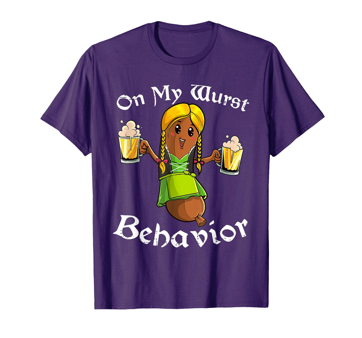 On My Wurst Behavior Shirt Oktoberfest German Funny T-Shirt