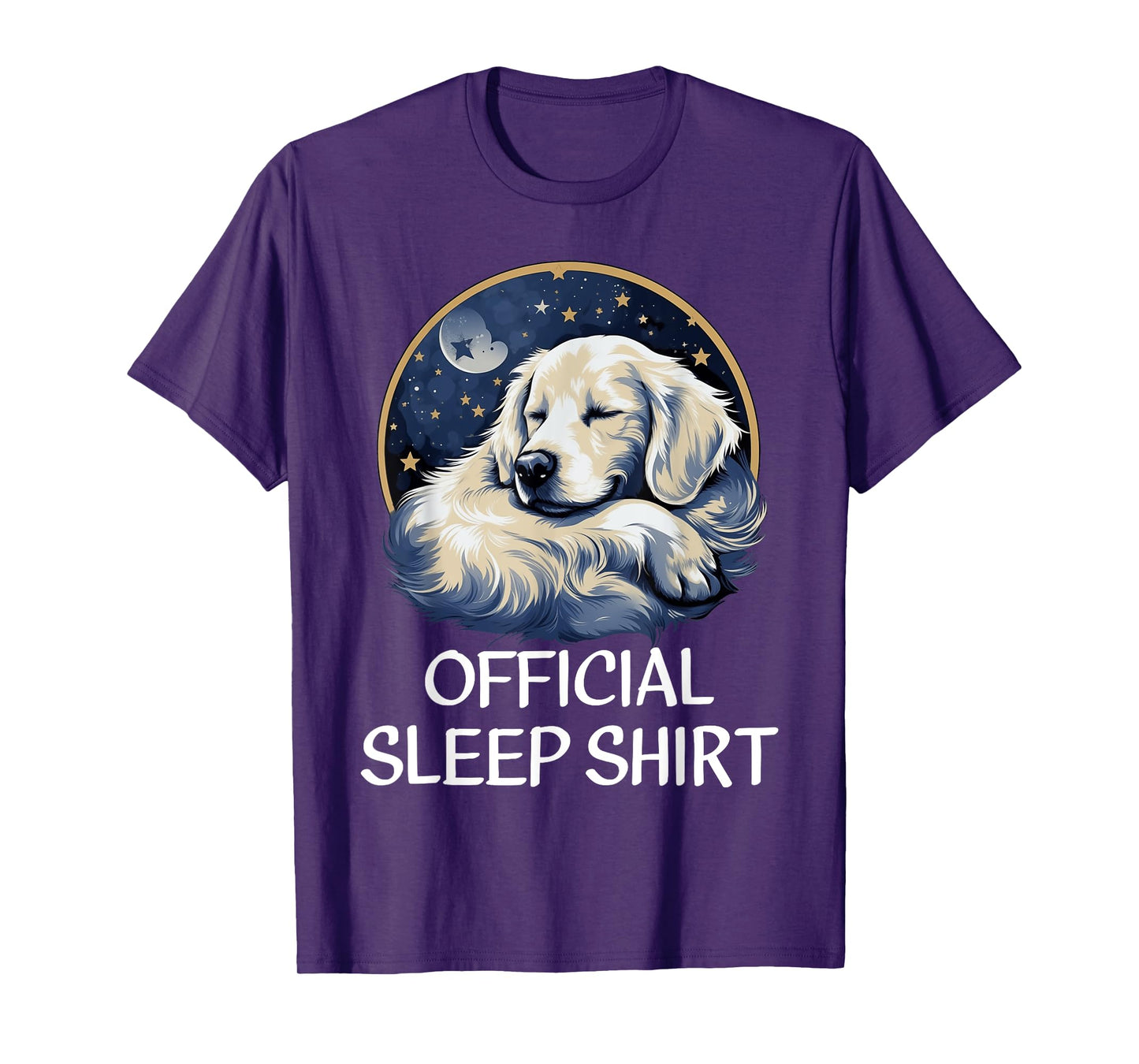 Official Sleep Shirt Golden Retriever Nightshirt Pajama T-Shirt