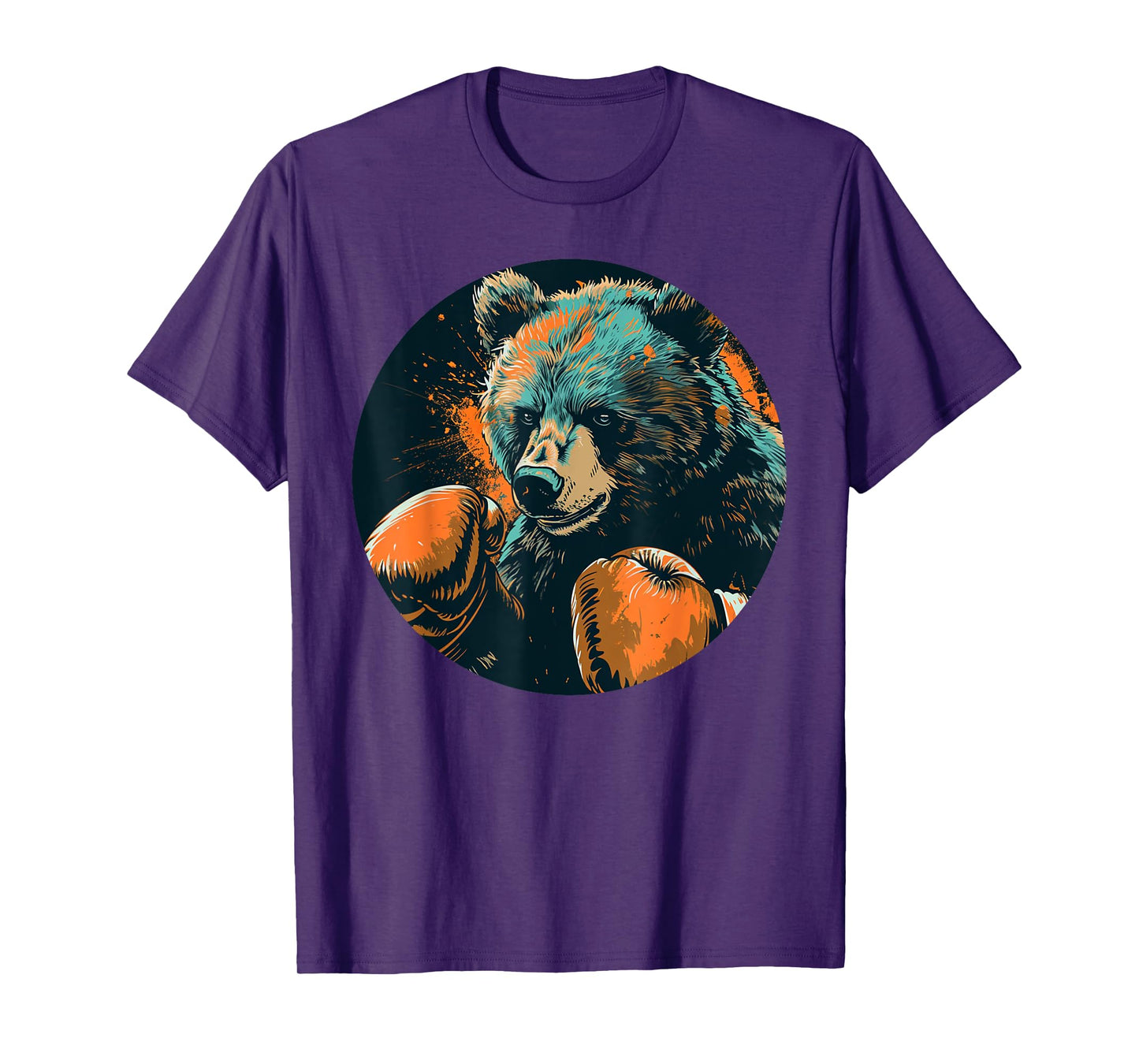 Cool looking bear with boxing gloves for man and woman T-Shirt
