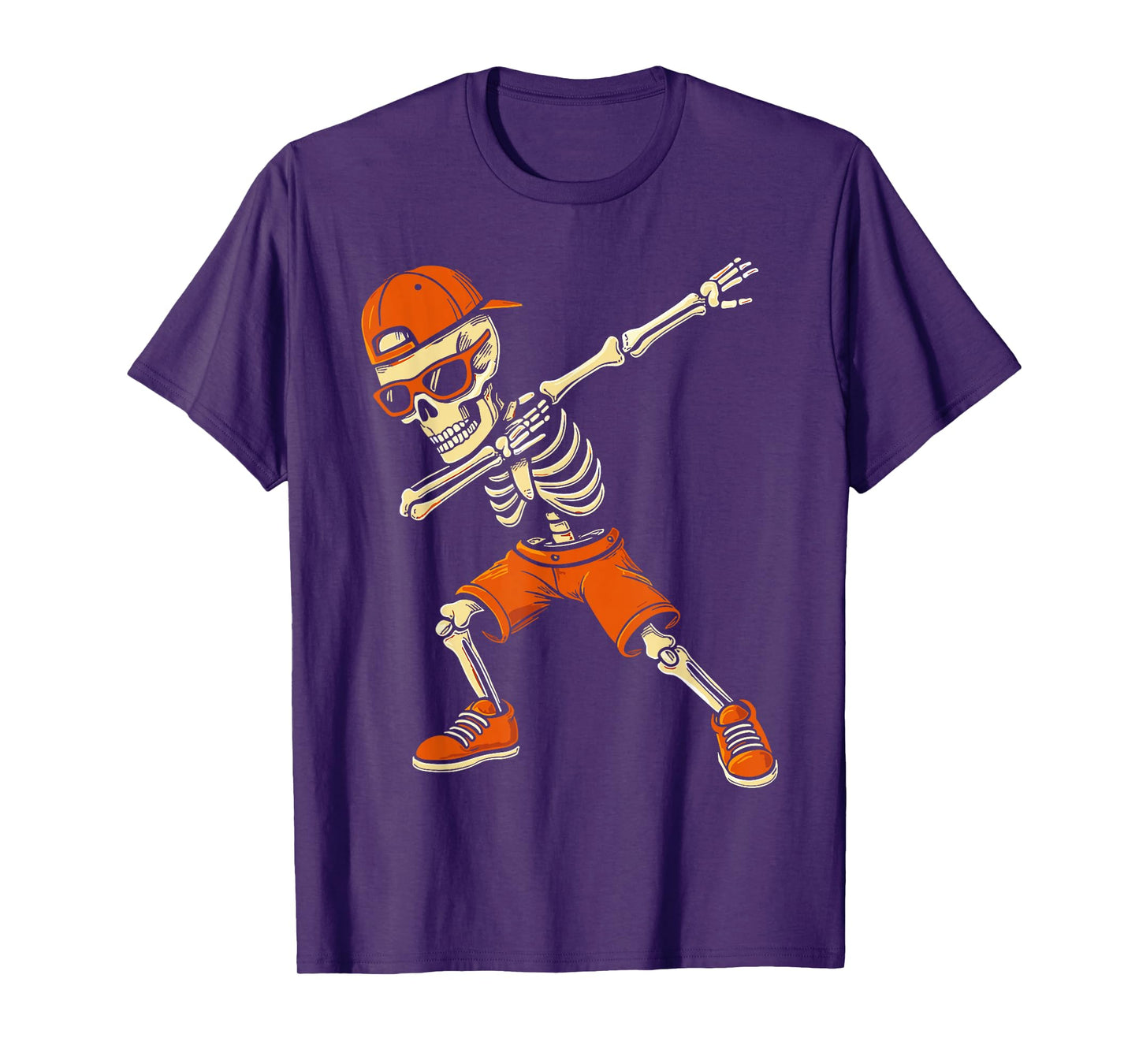 Funny Dabbing Skeleton Halloween Boys Costume T-Shirt
