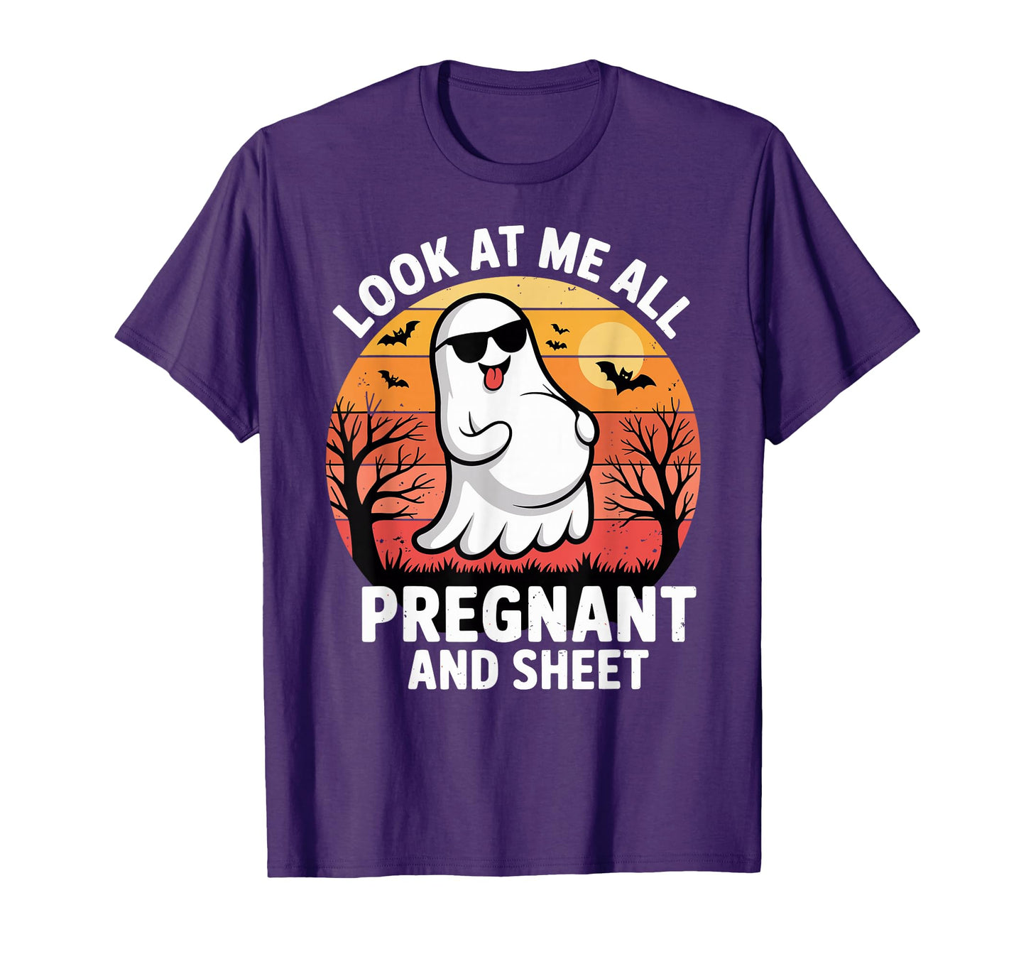 Funny Halloween Pregnant Maternity Ghost T-Shirt