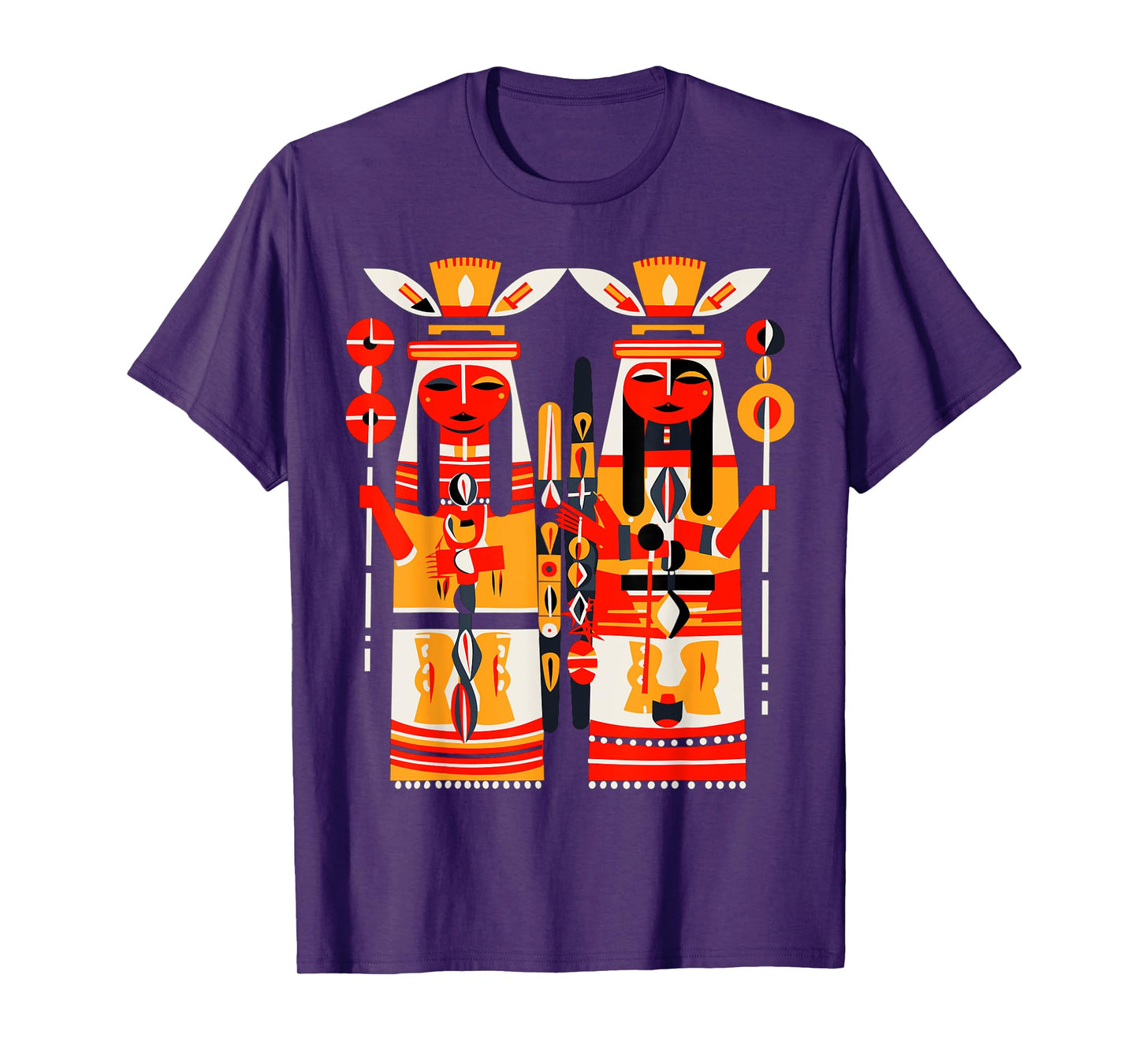 Native American Art Style Hopi Katsina Dolls T-Shirt