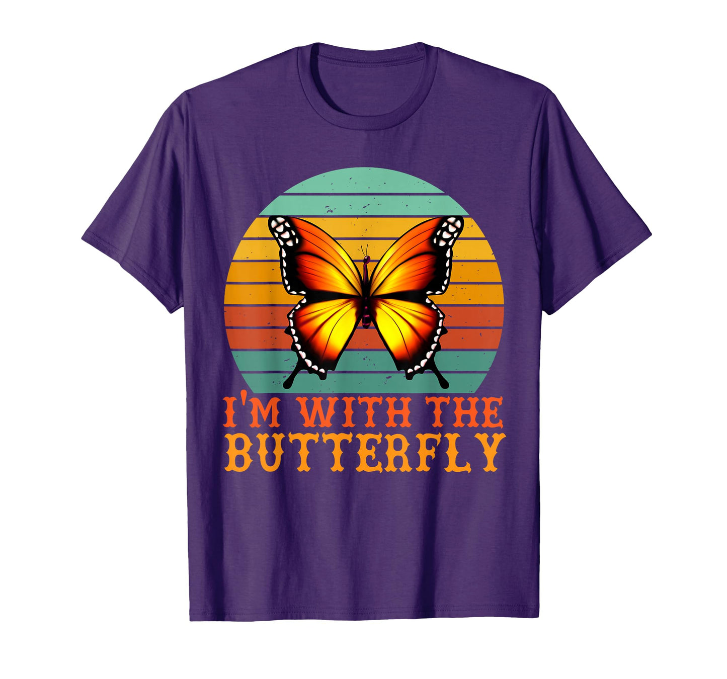 I'm with Butterfly Halloween Costume Couples Matching T-Shirt
