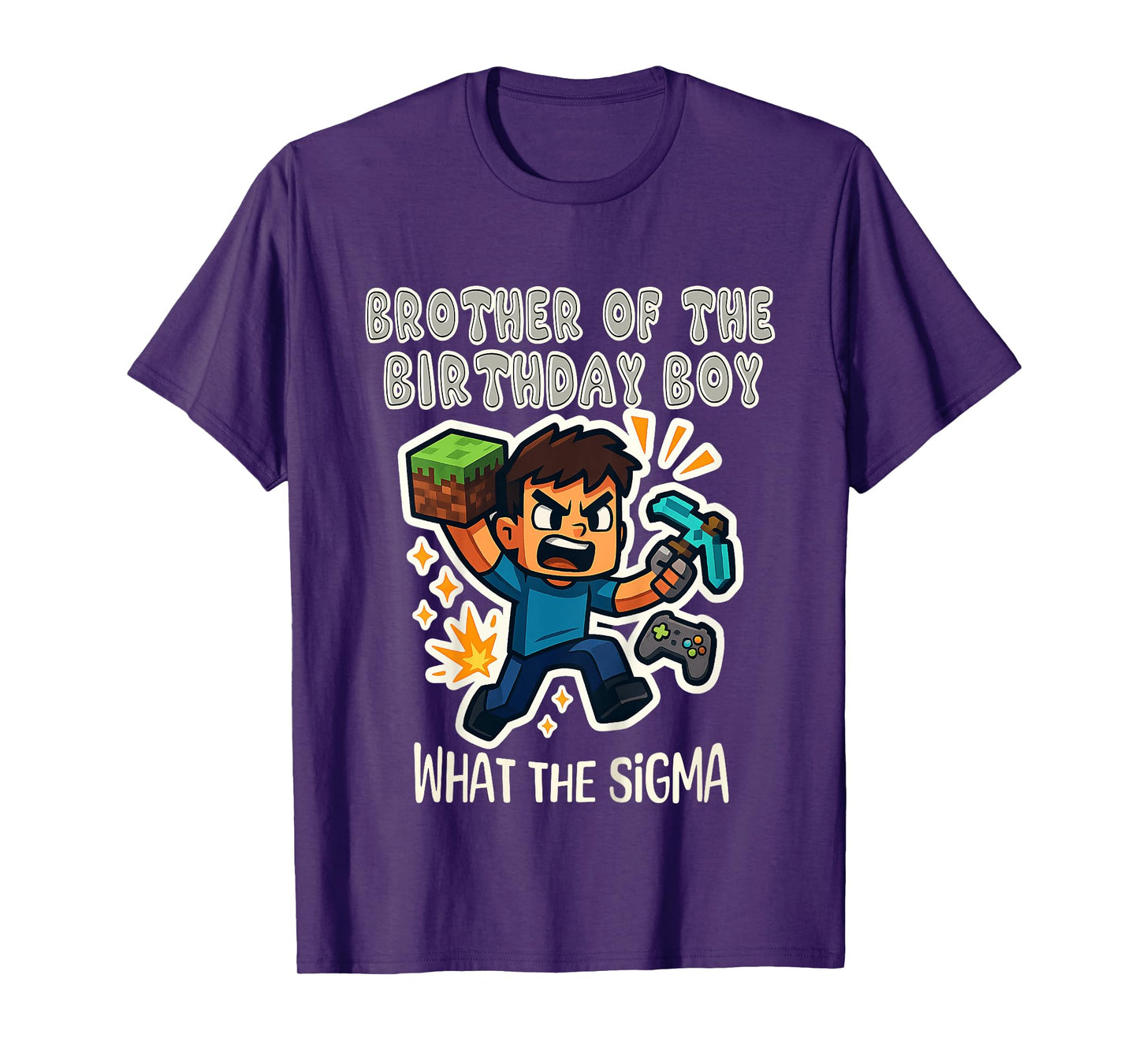 Kids Brother of the Birthday Boy – Sigma Gamer Mining T-Shirt