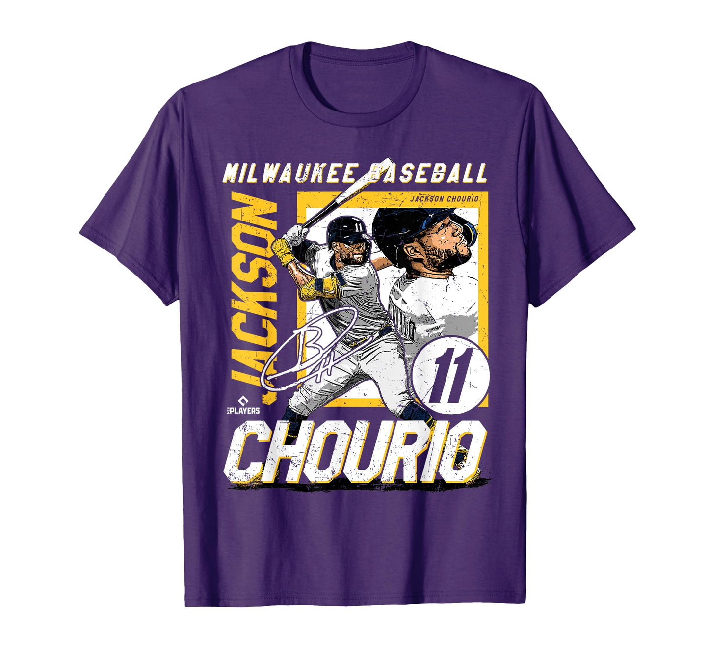 Jackson Chourio | Milwaukee MLB Baseball Player | MLBJCH203M T-Shirt