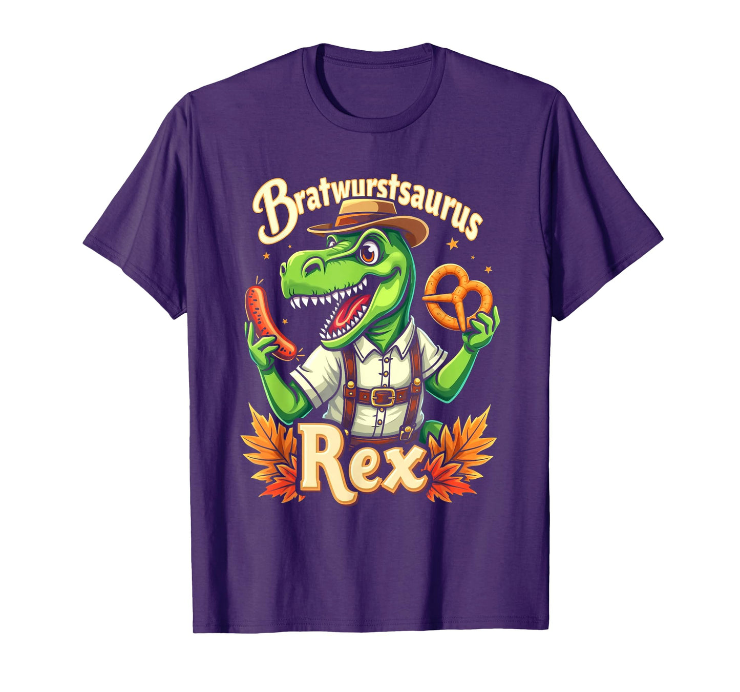 Funny Oktoberfest Dinosaur Lederhosen T-Rex Kids T-Shirt