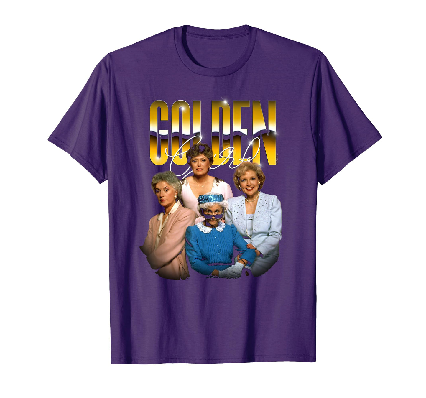 The Golden Girls Golden Chrome Funny TV Show T-Shirt
