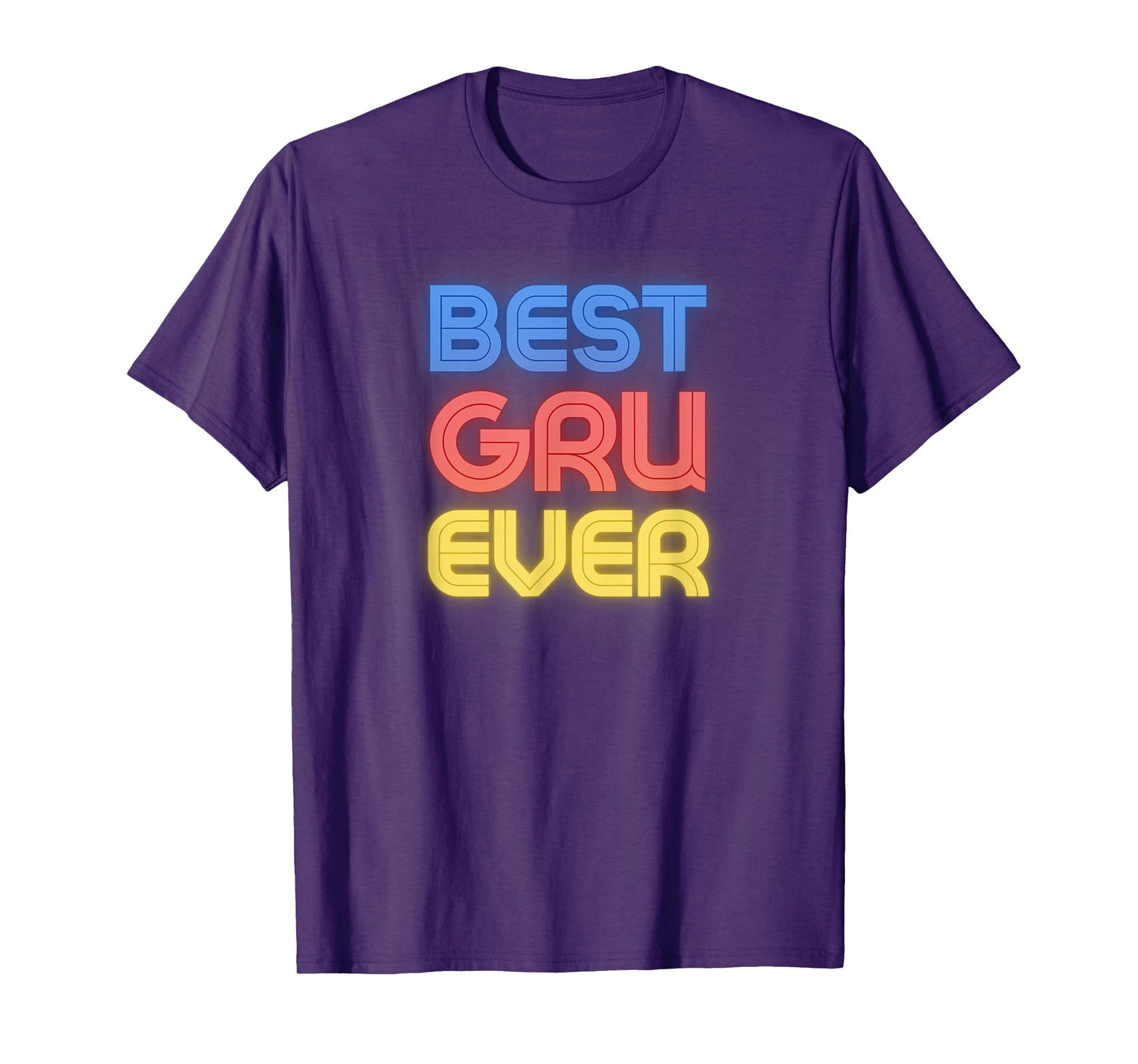 Best Gru Ever - Funny Gru Name Gru T-Shirt, Small, Black