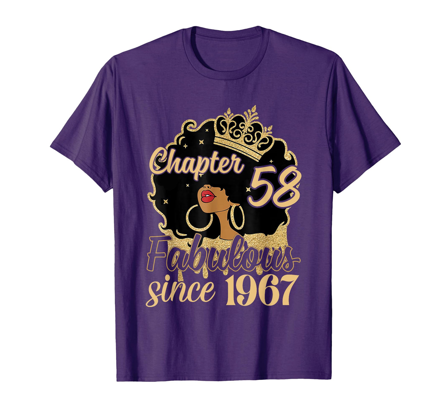 Chapter 58 Fabulous Since 1967 58th Birthday for Girls Women T-Shirt