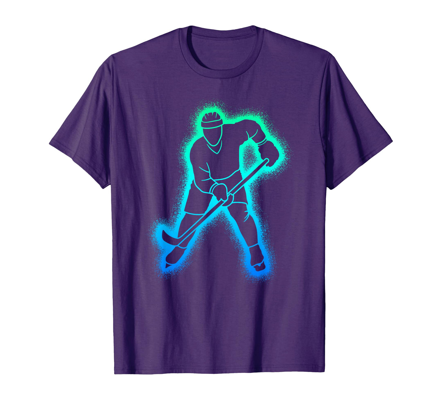 Hockey Player Kids Men Boys Ice Hockey T-Shirt