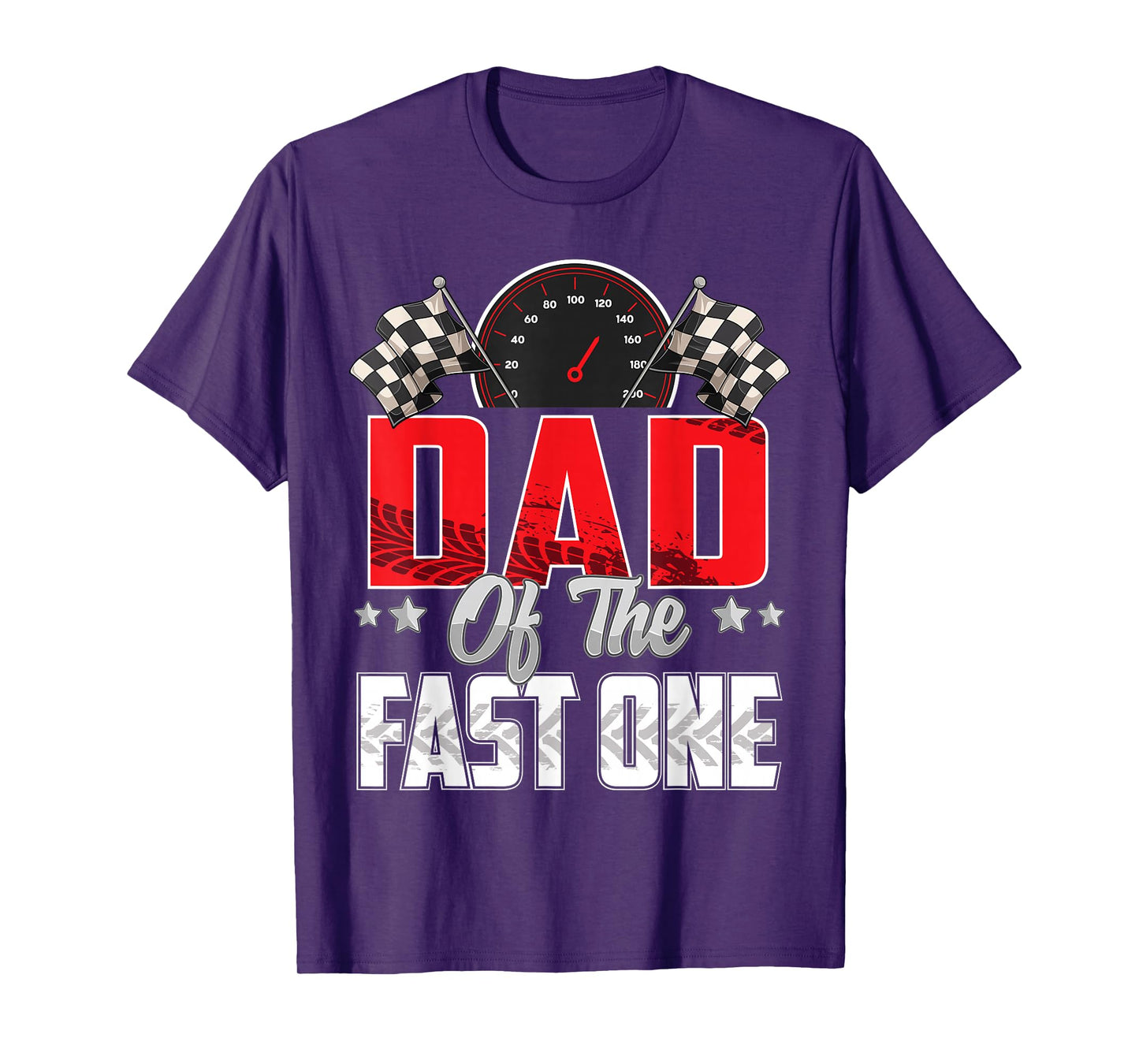 1 year old racing car fast one birthday 1st Family Dad T-Shirt