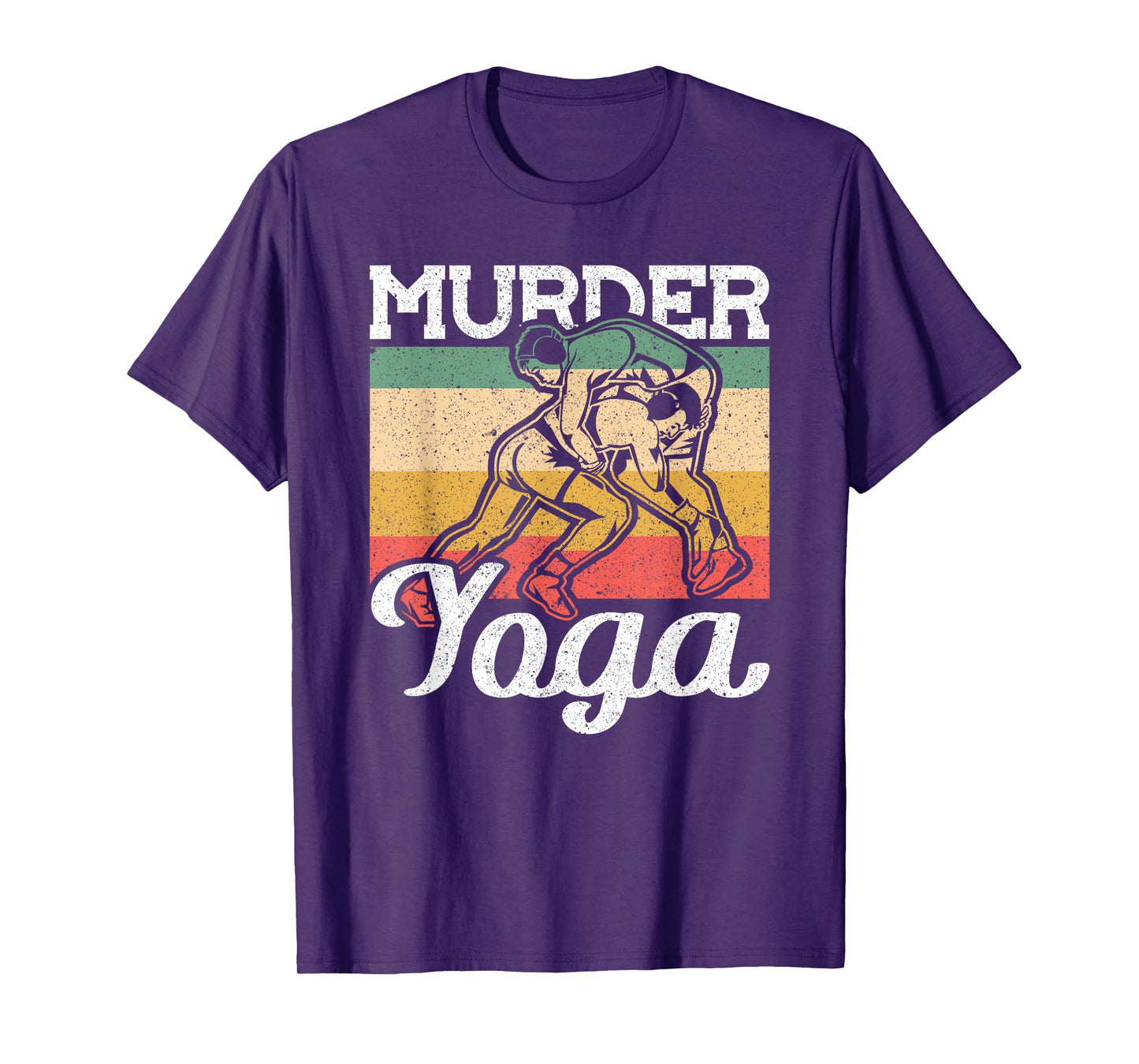 Vintage Murder Yoga Wrestling T-Shirt