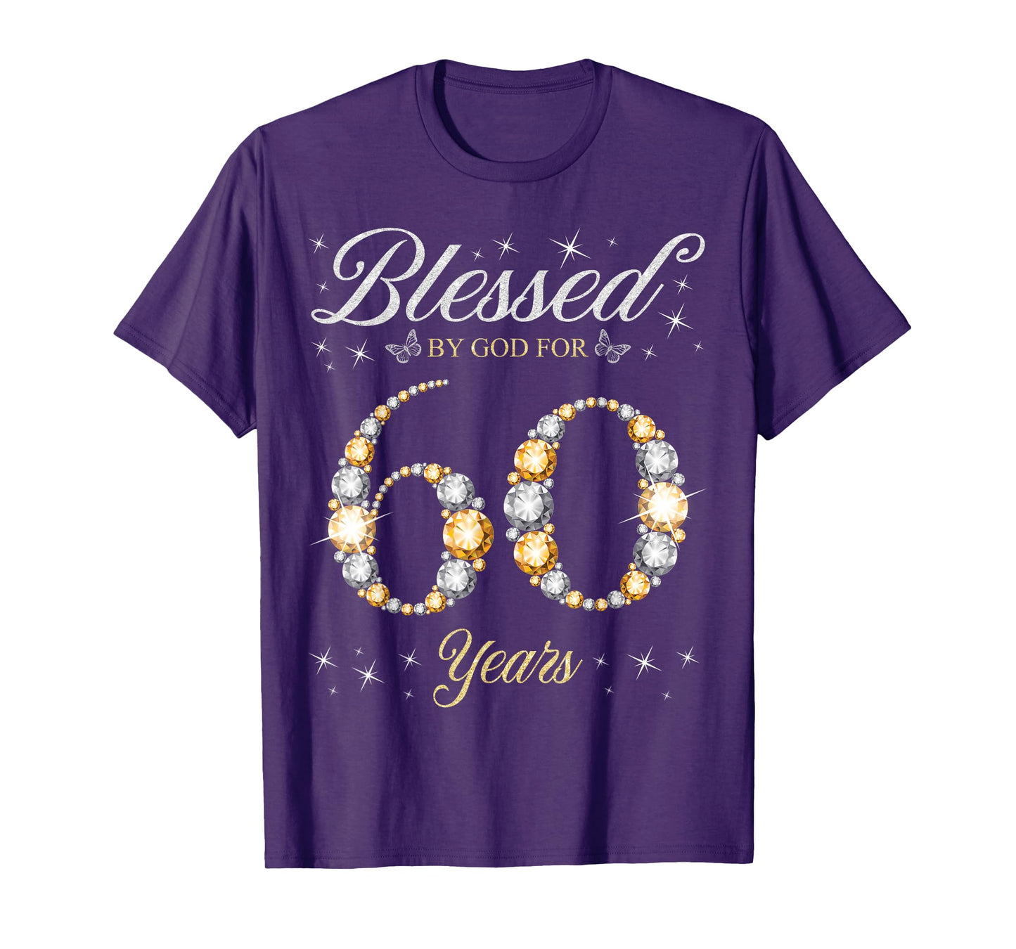Blessed By God For 60 Years Old 60th Birthday Party T-Shirt