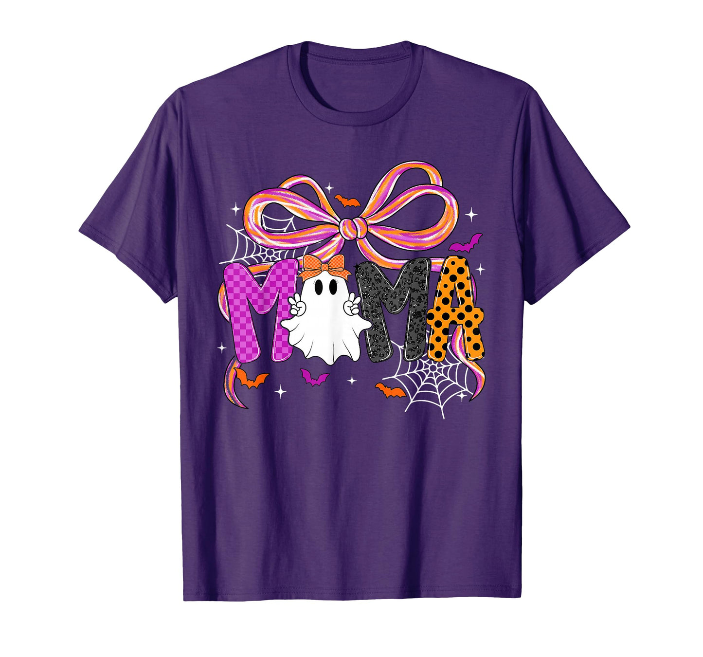 Spooky Mama Mini Matching Ghost Halloween Mom Mother's Day T-Shirt