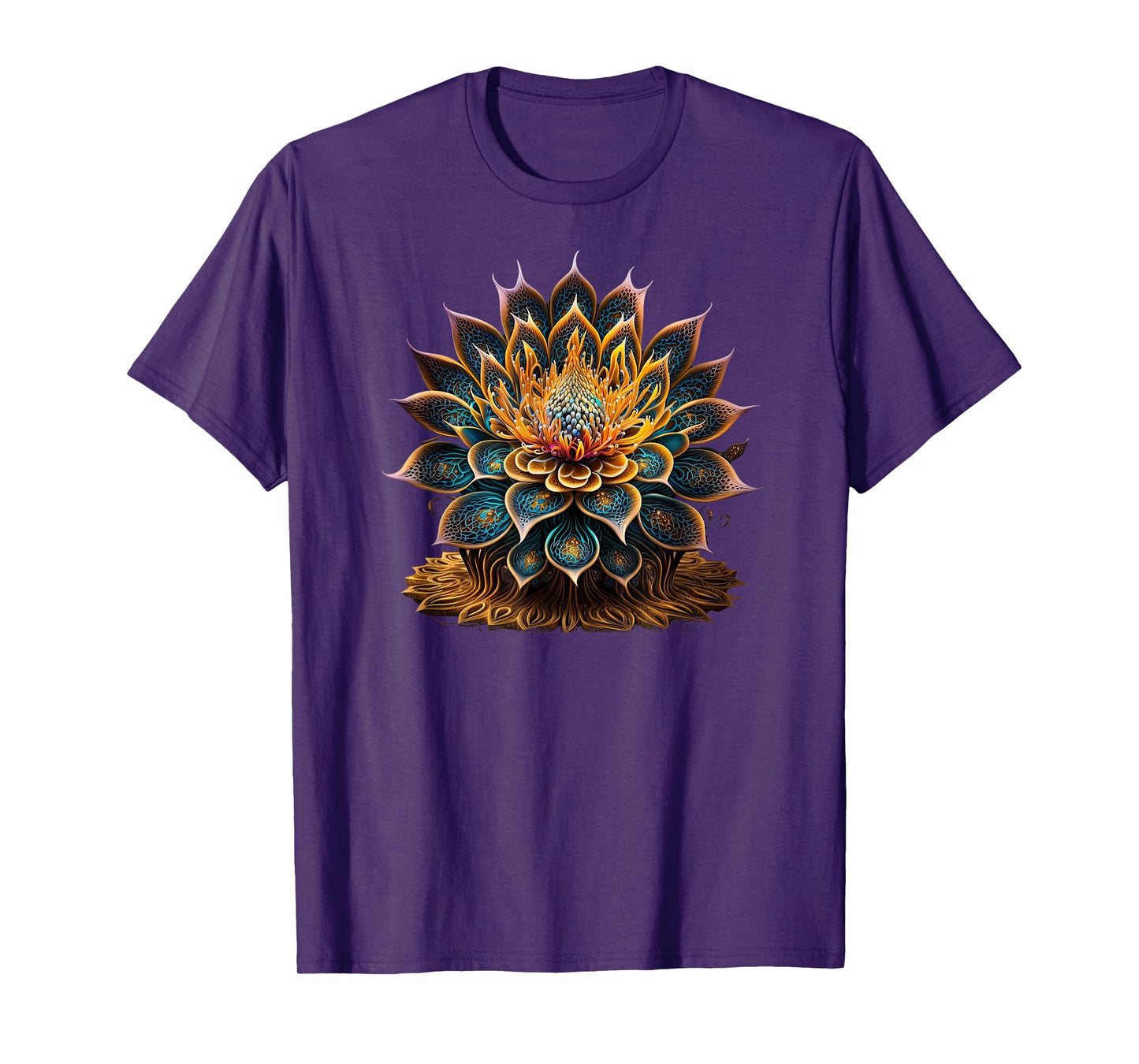 Lotus Flower Yoga Zen Bohemian Namaste Meditation T-Shirt