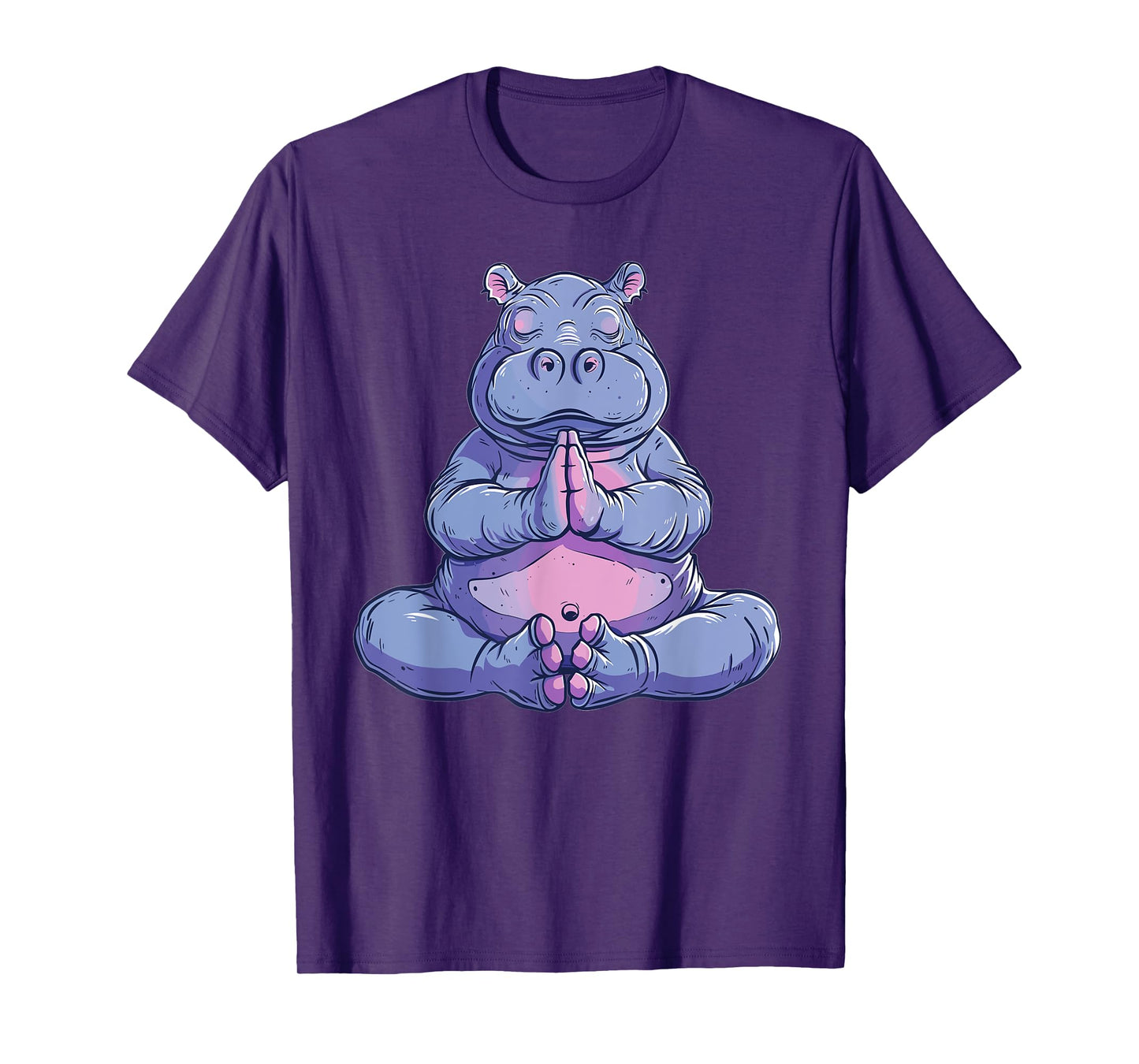 Cute Hippo Yoga T-Shirt