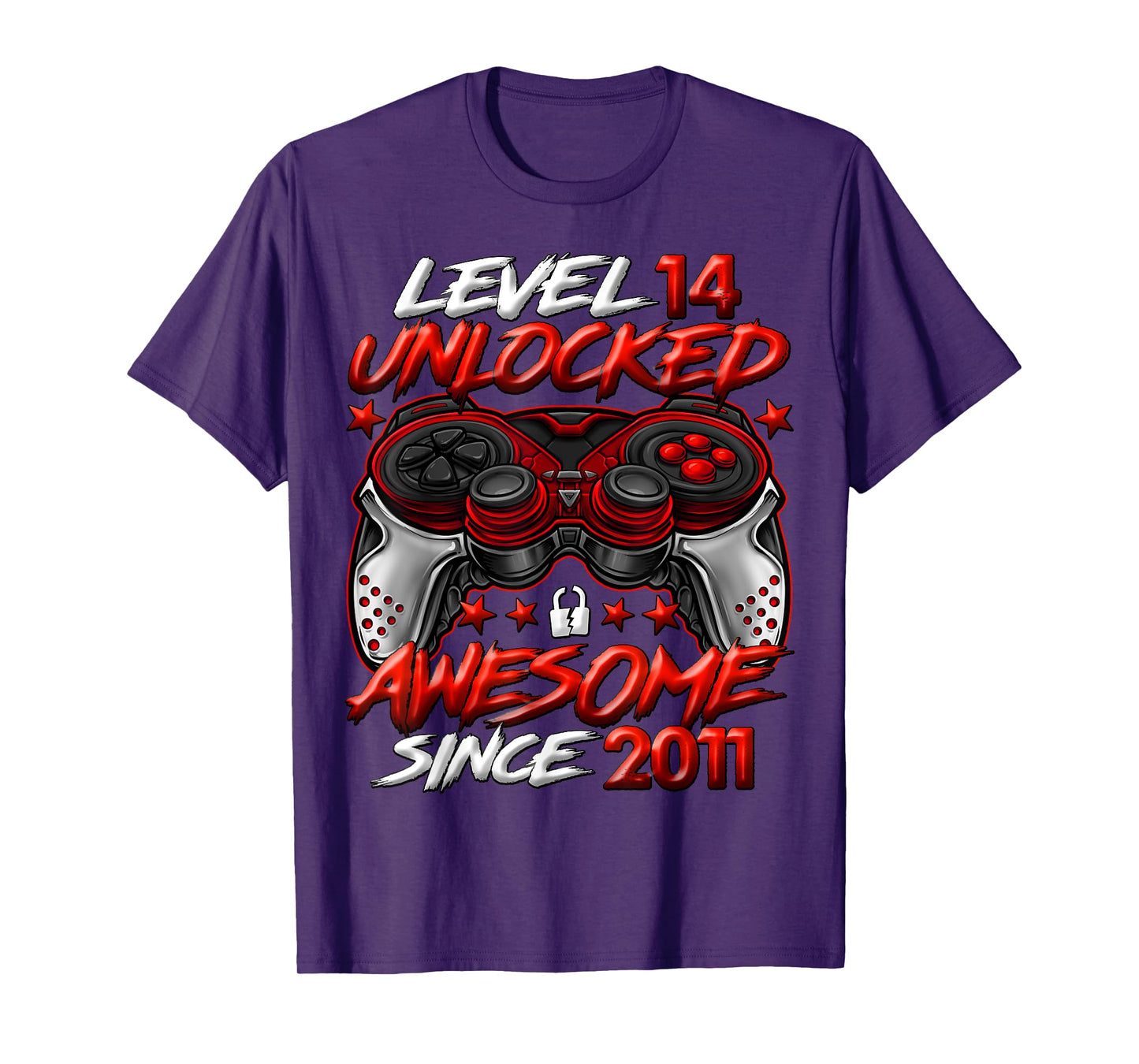 Level 14 Unlocked 14 Year Old Gifts Boys 14th Birthday Boy T-Shirt